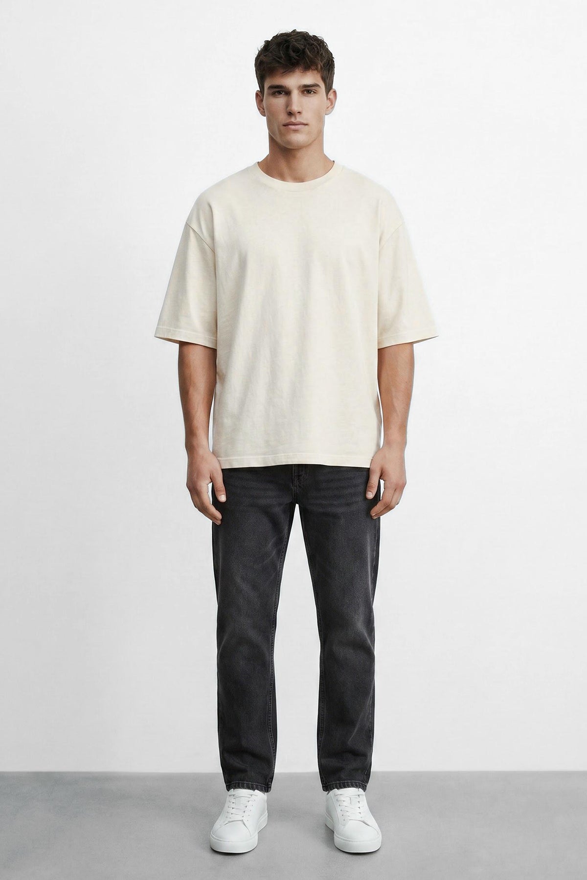 Straight Fit Cotton Jeans
