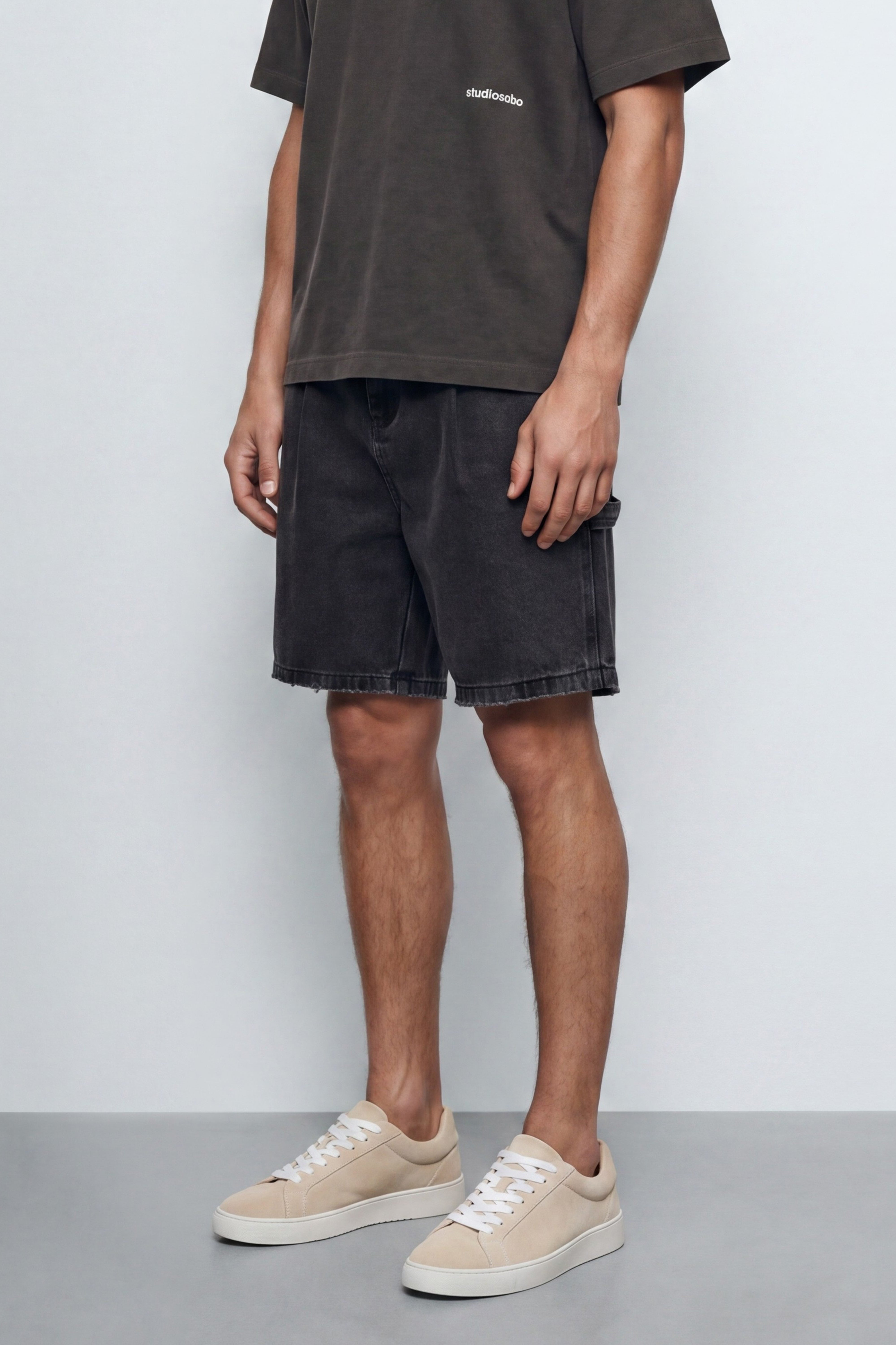 Mid Fit Denim Bermuda
