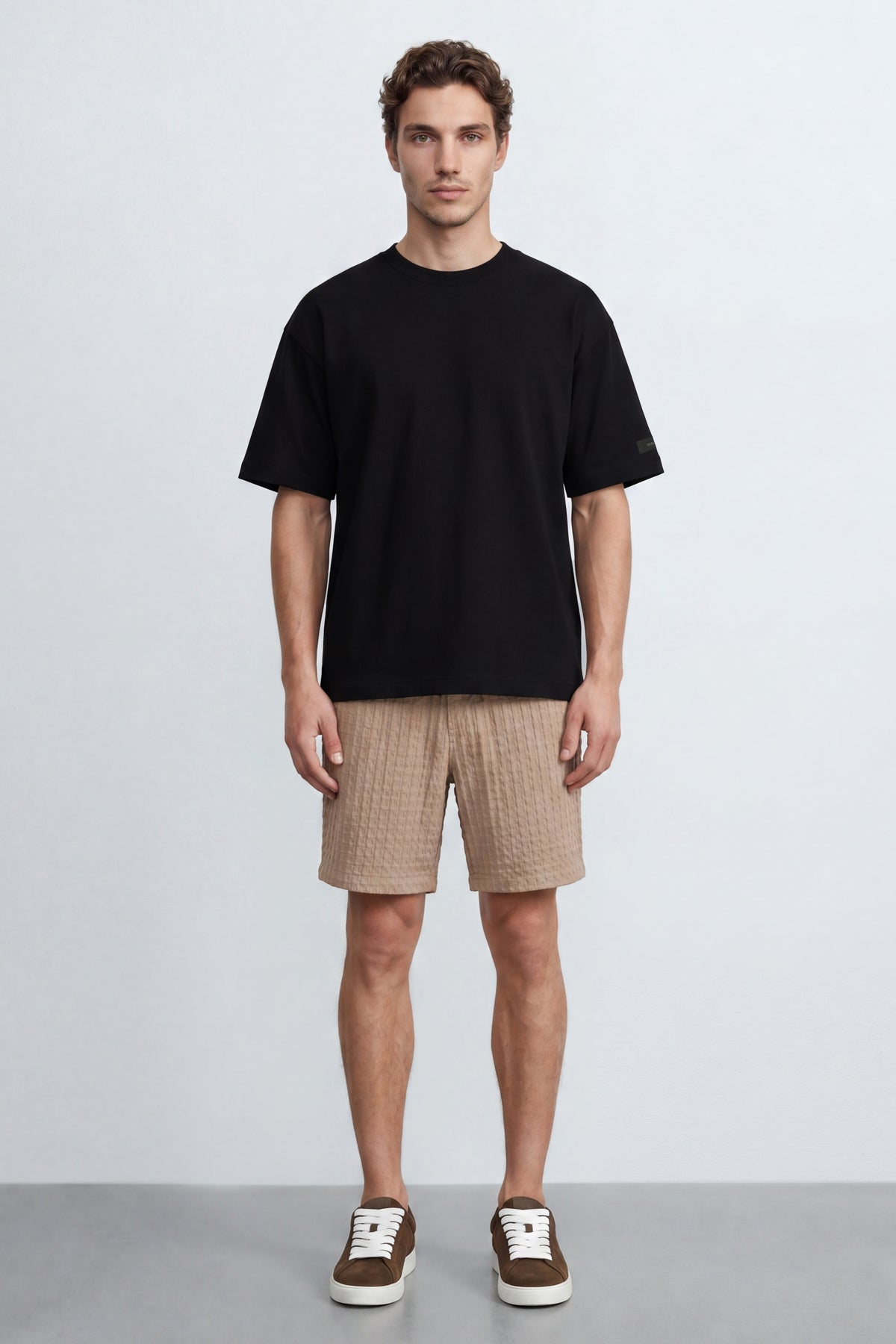 Oversized Cotton Blend Tee