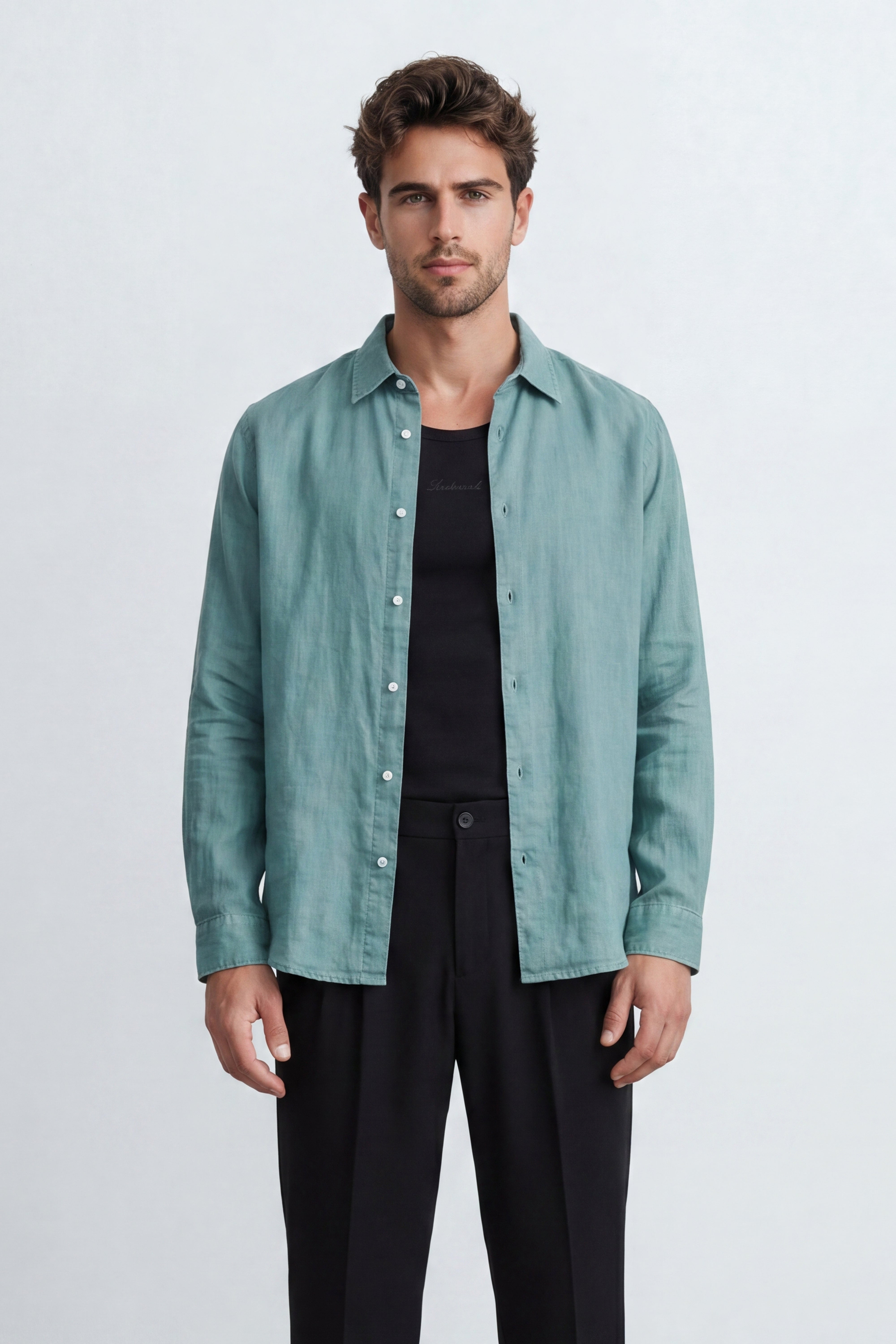 Regular Fit Linen Shirt