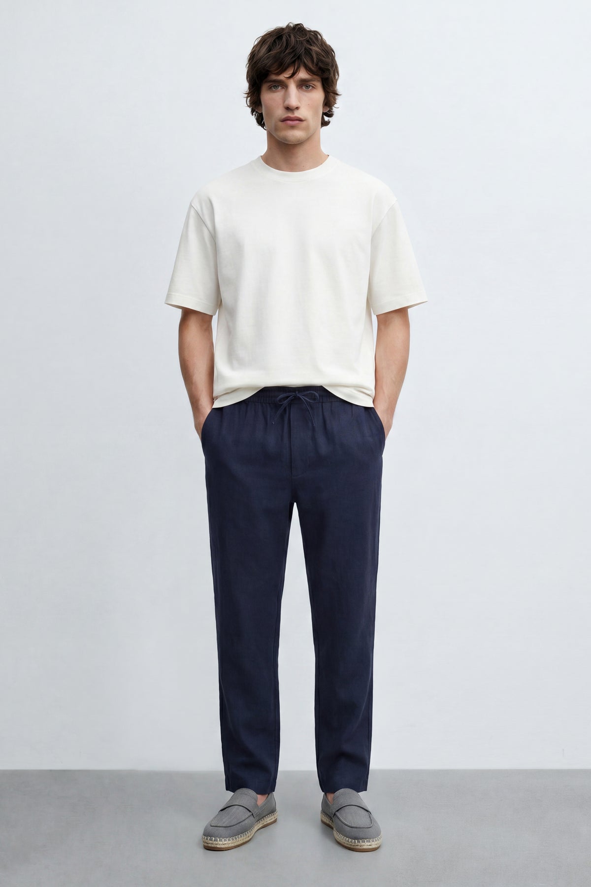 Oversized Cotton Blend Tee