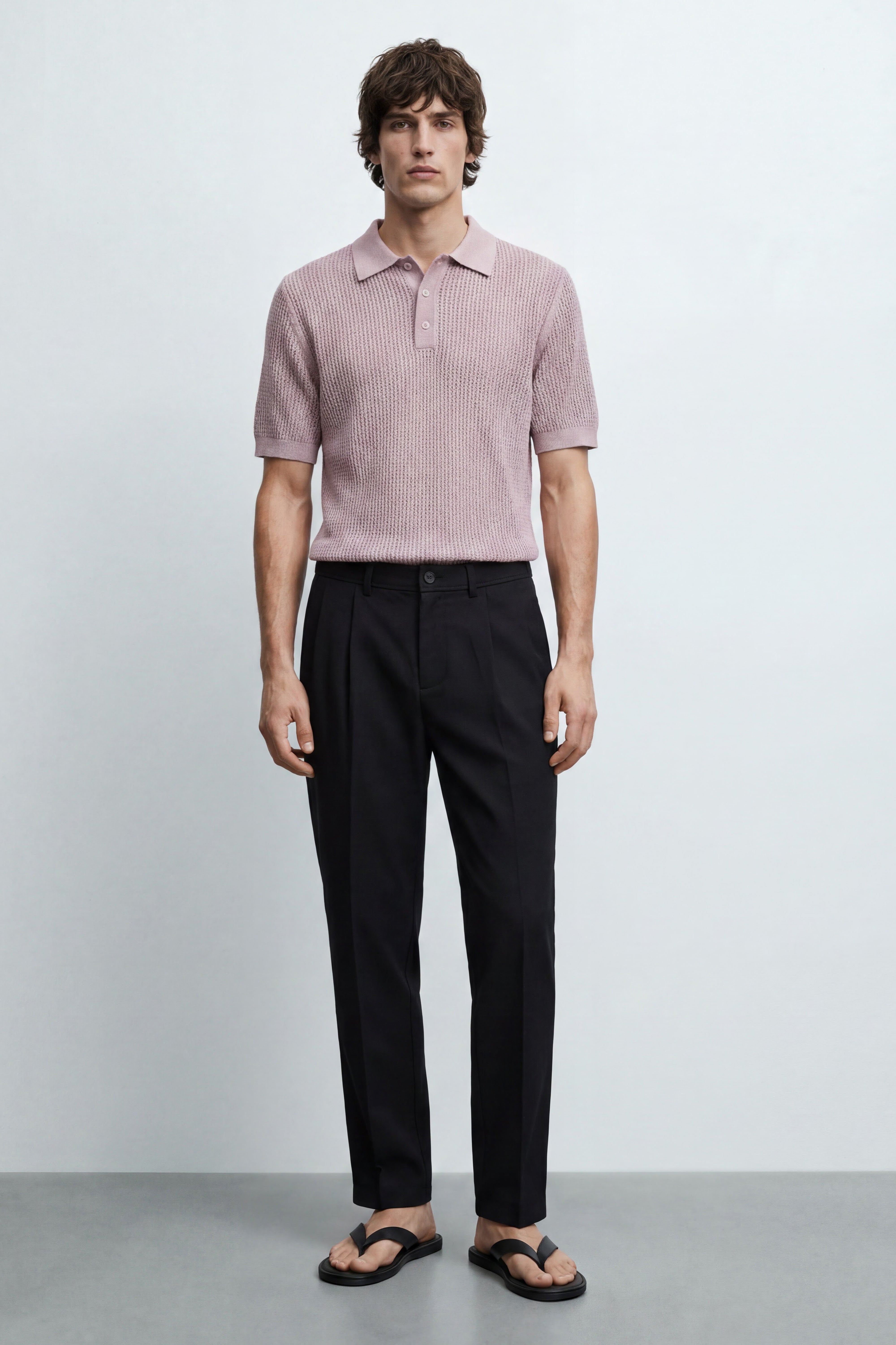 Slim Fit Cotton Knitted Polo