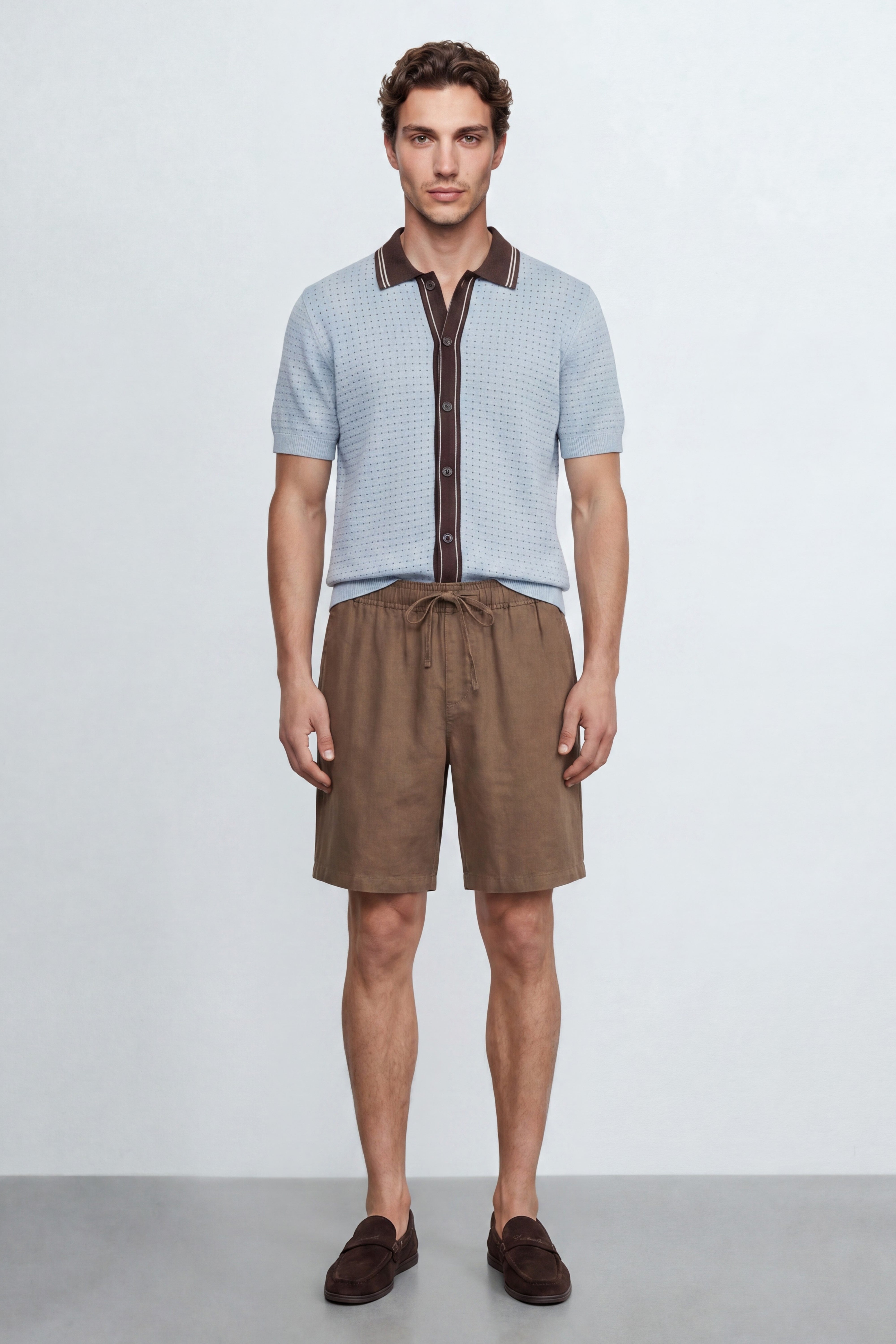 Knitted Polo Shirt