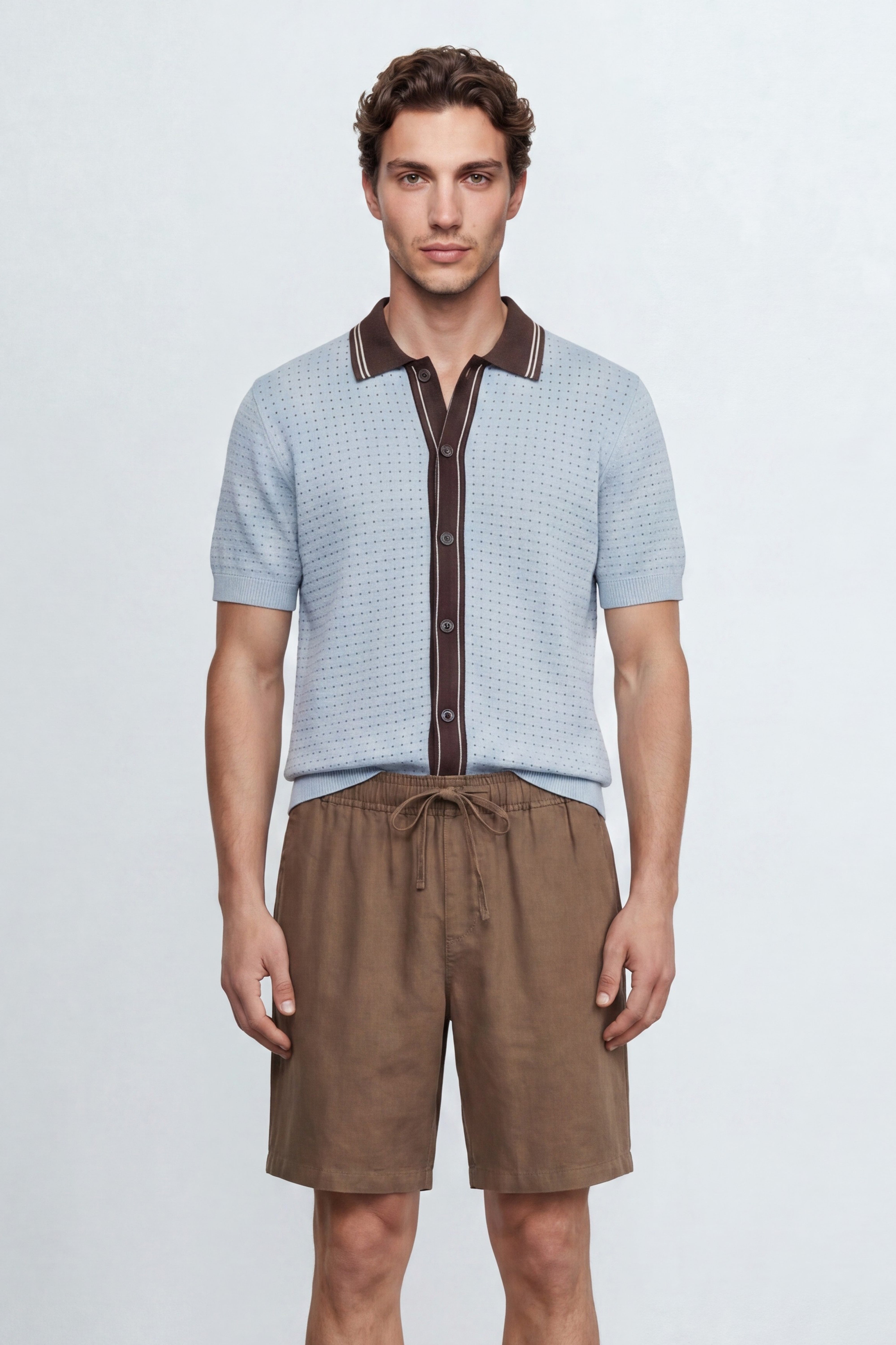 Knitted Polo Shirt