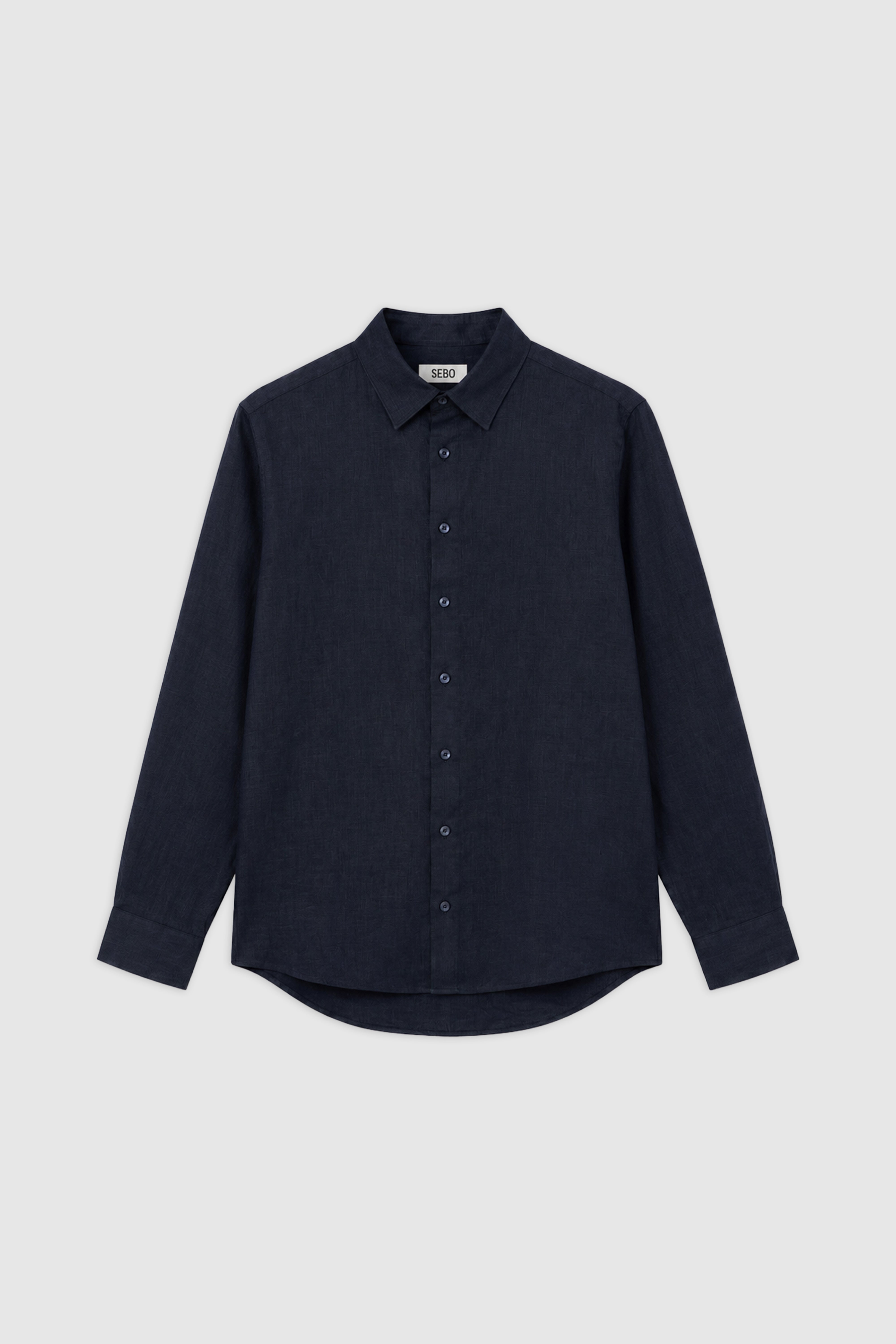 Relaxed Fit Linen Long Sleeve Shirt
