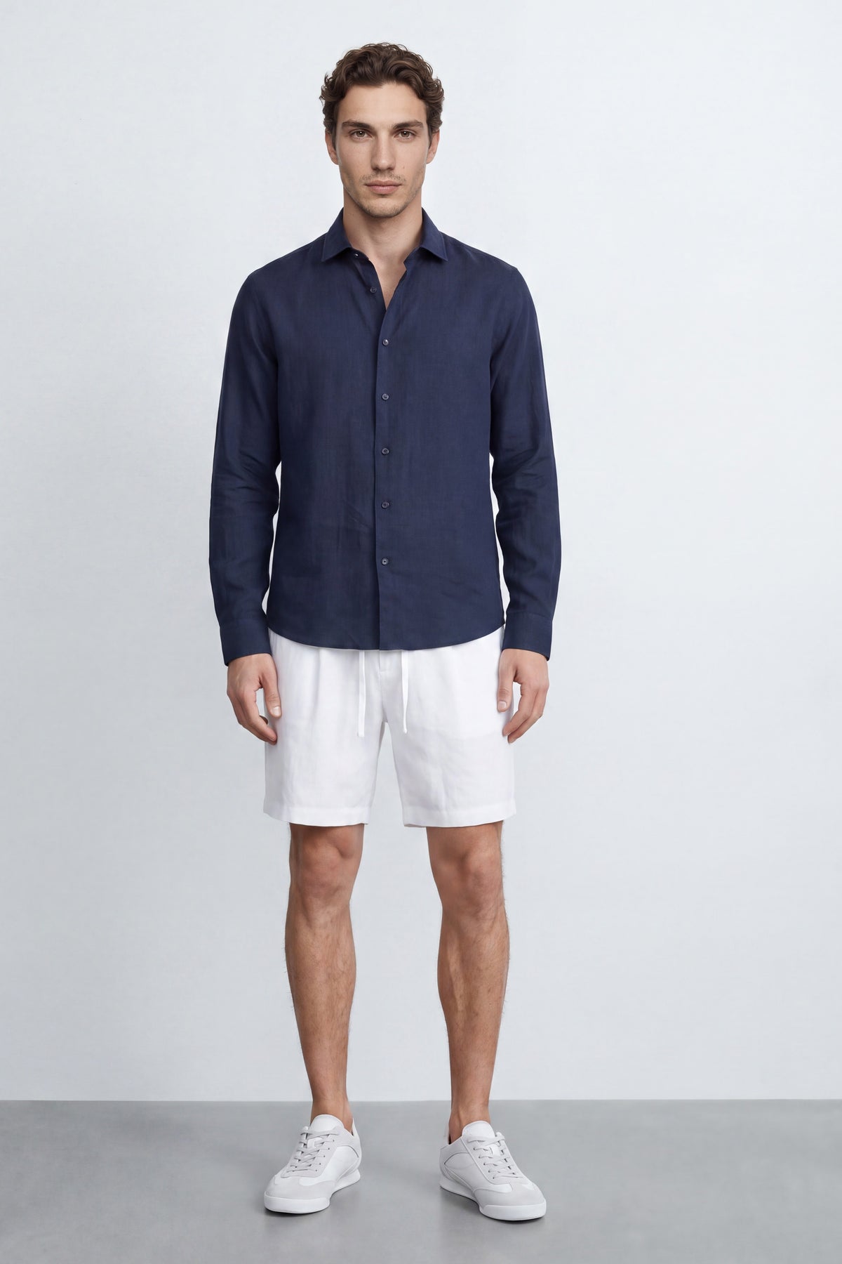 Slim Fit Linen Shirt