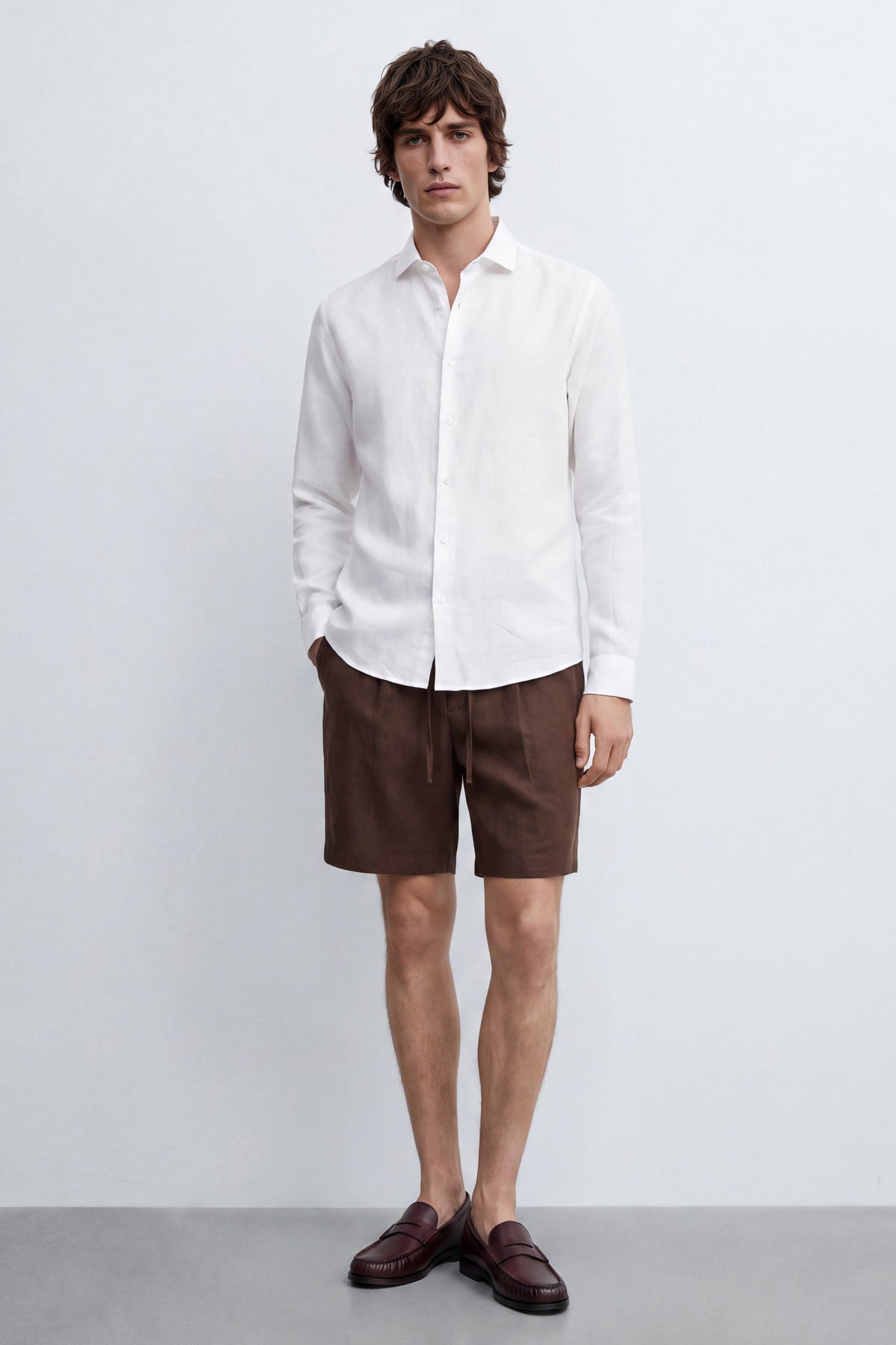 Slim Fit Linen Shirt