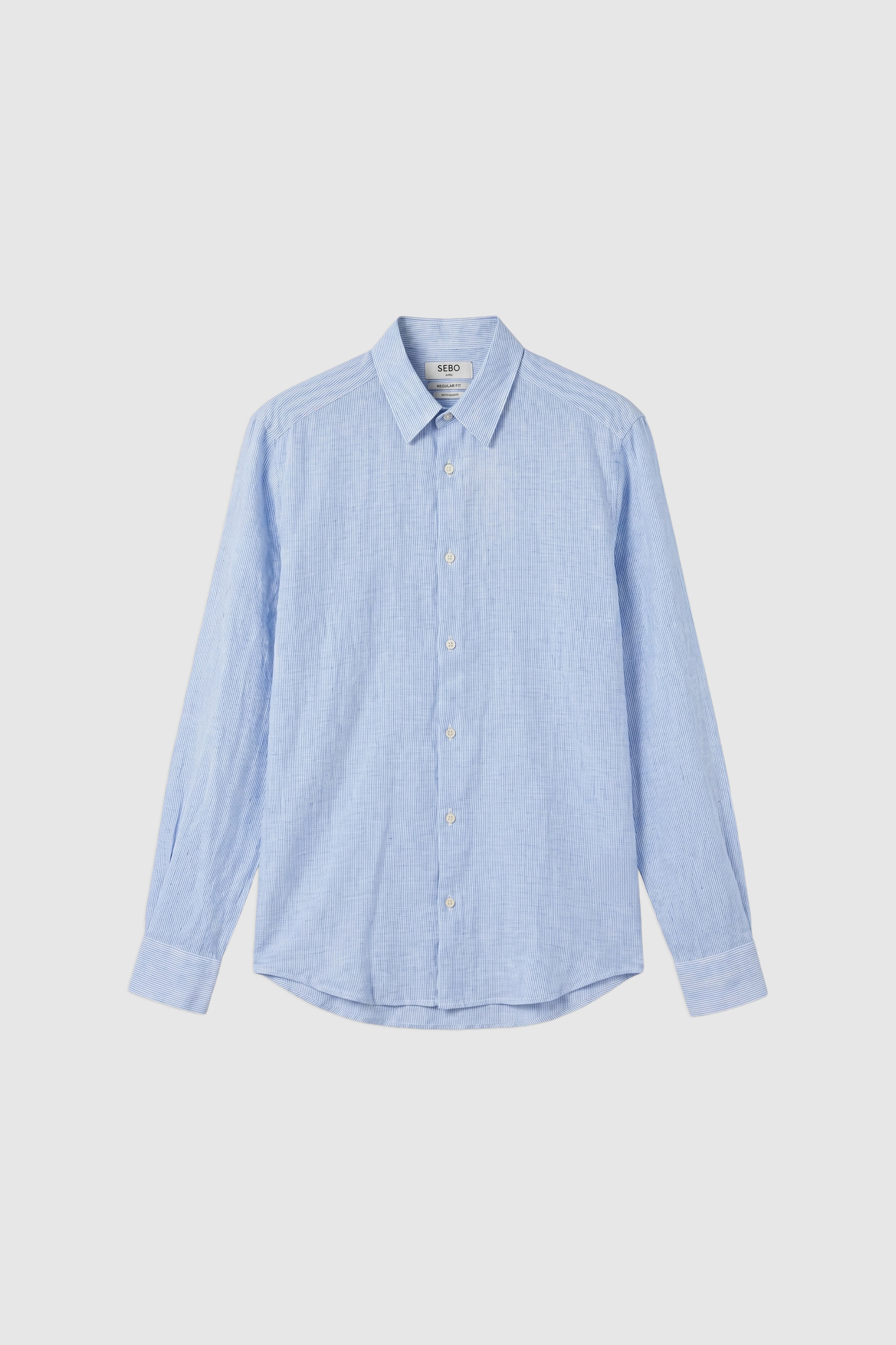 Regular Fit Linen Long Sleeve Shirt