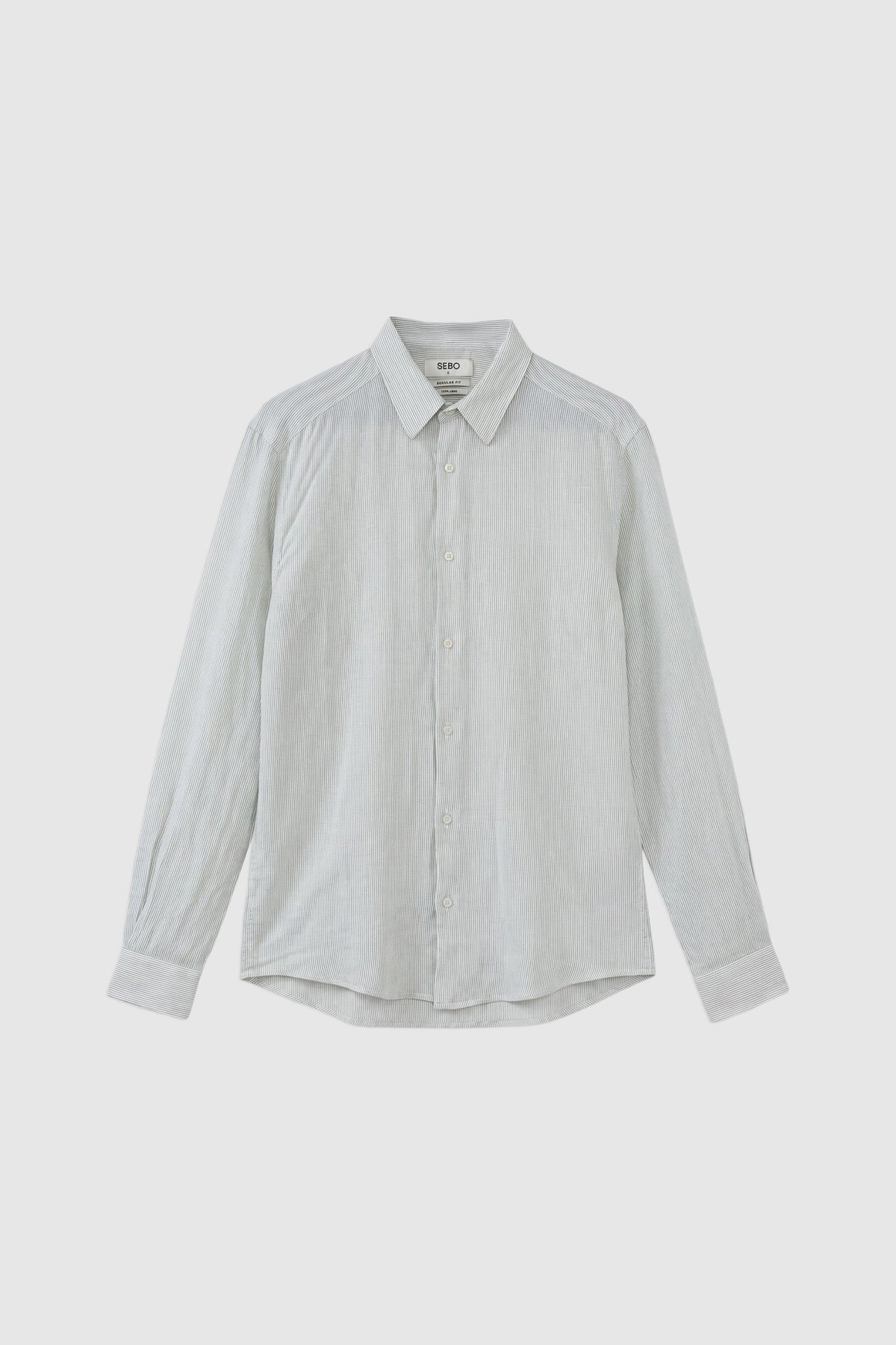 Regular Fit Linen Long Sleeve Shirt
