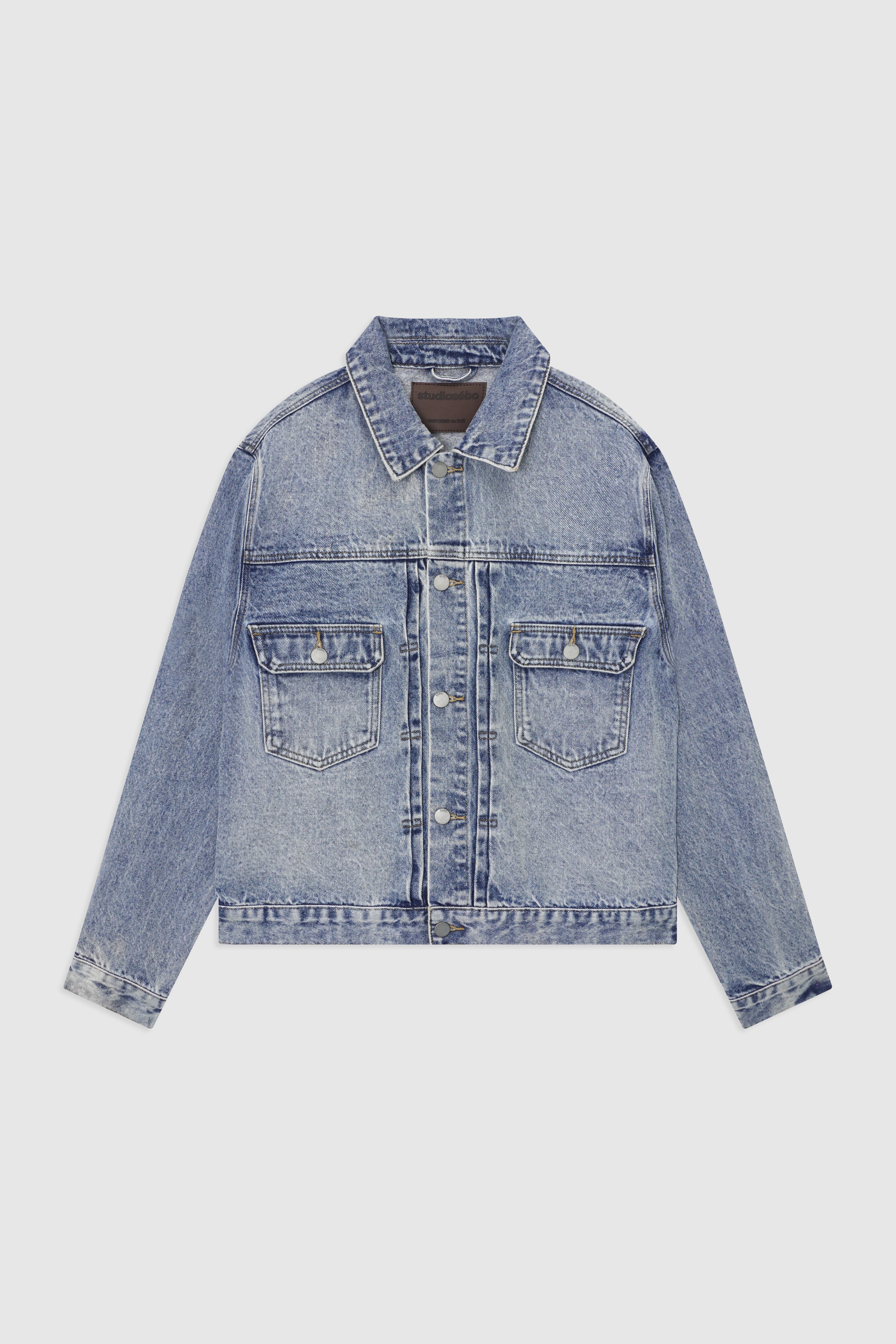 Oversized Crop Denim Jacket