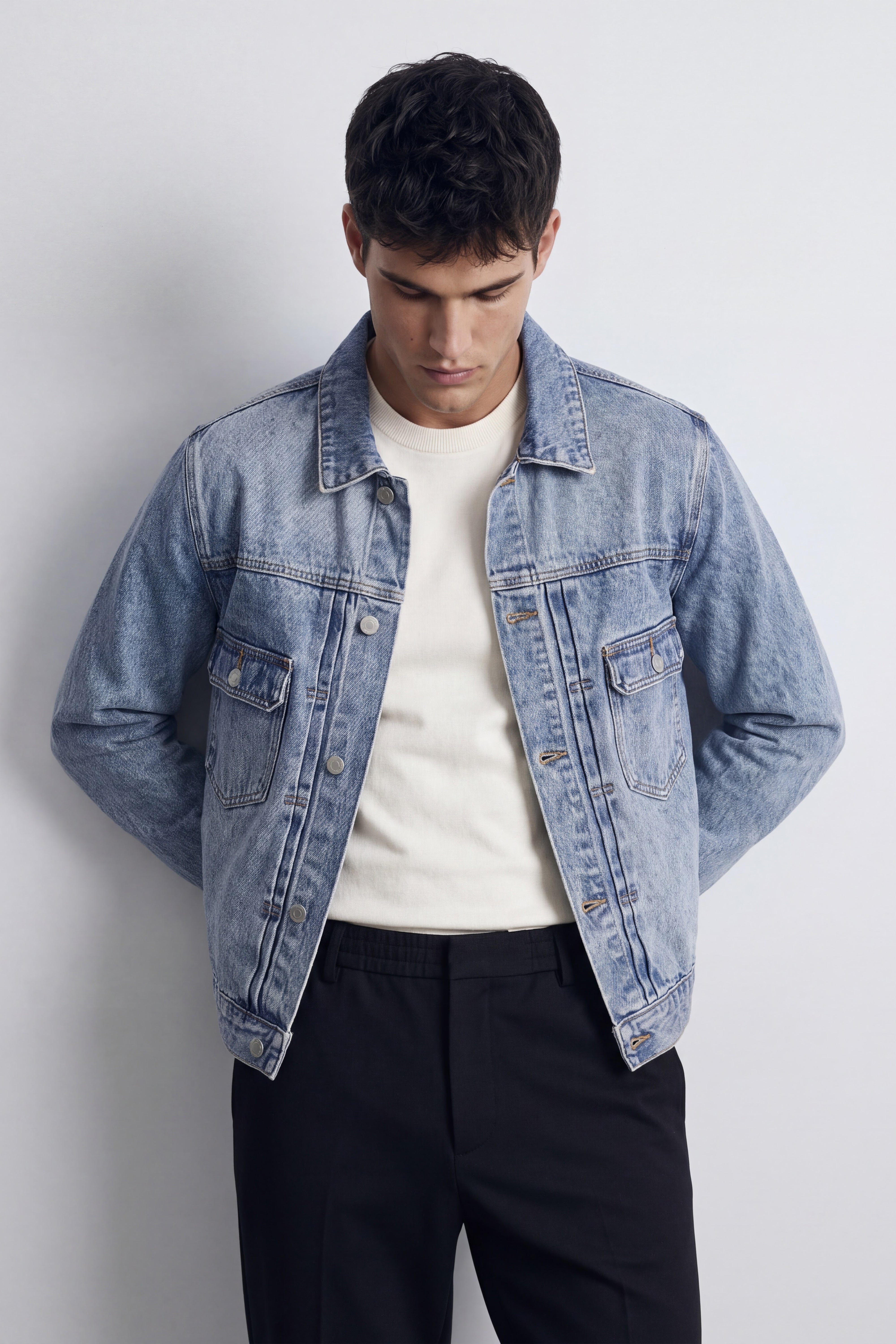 Oversized Crop Denim Jacket