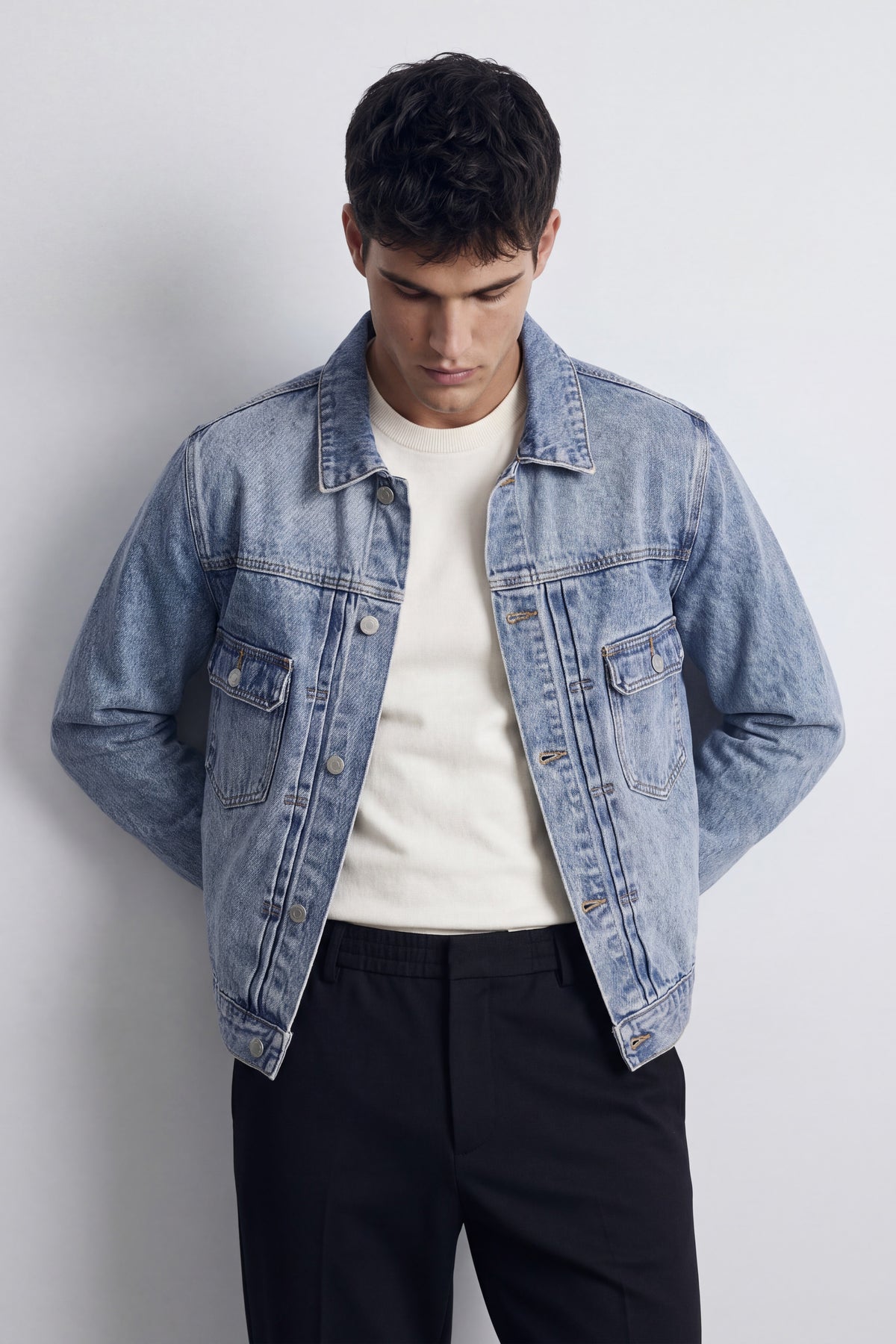 Oversized Crop Denim Jacket