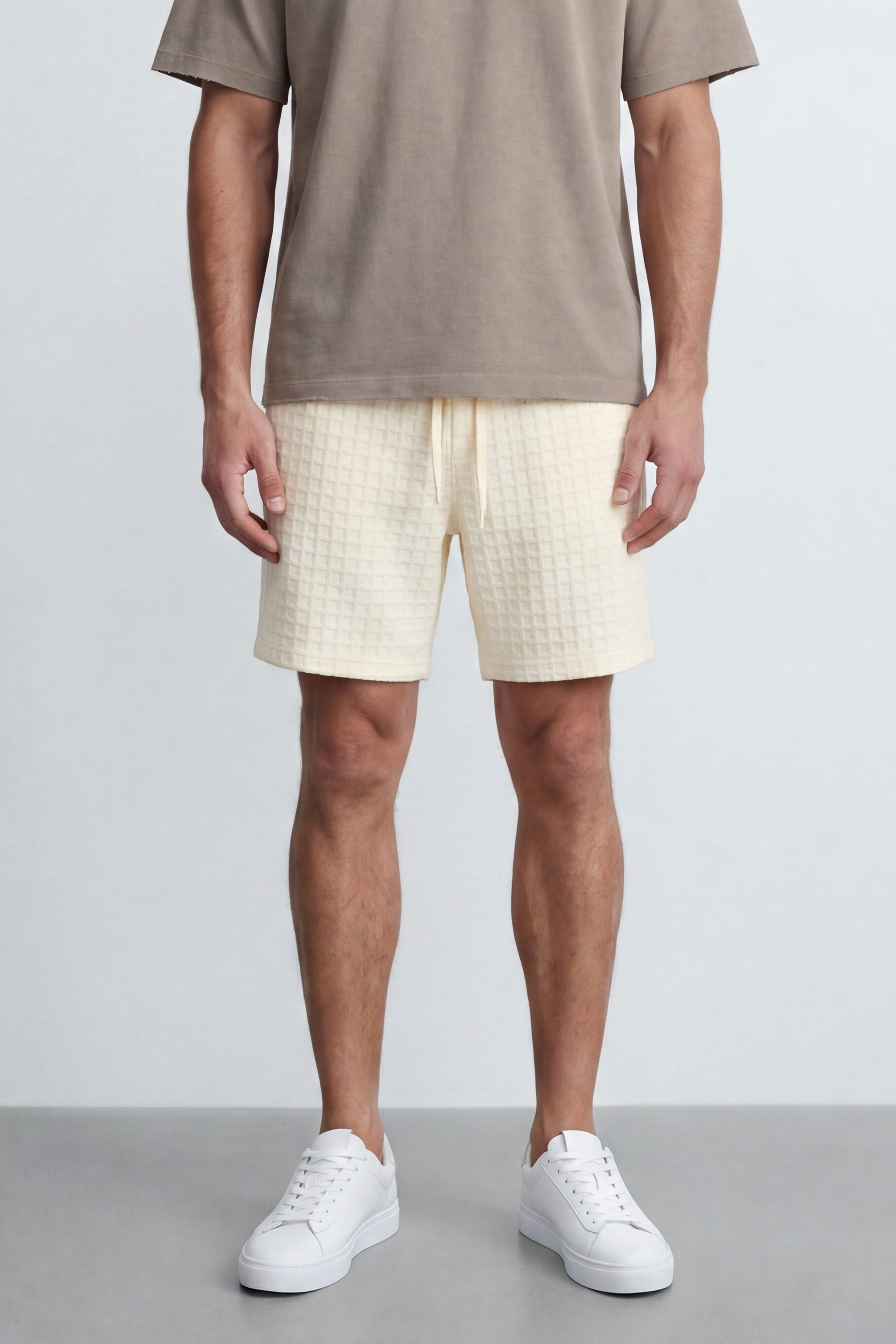 Waffle Cotton Bermuda