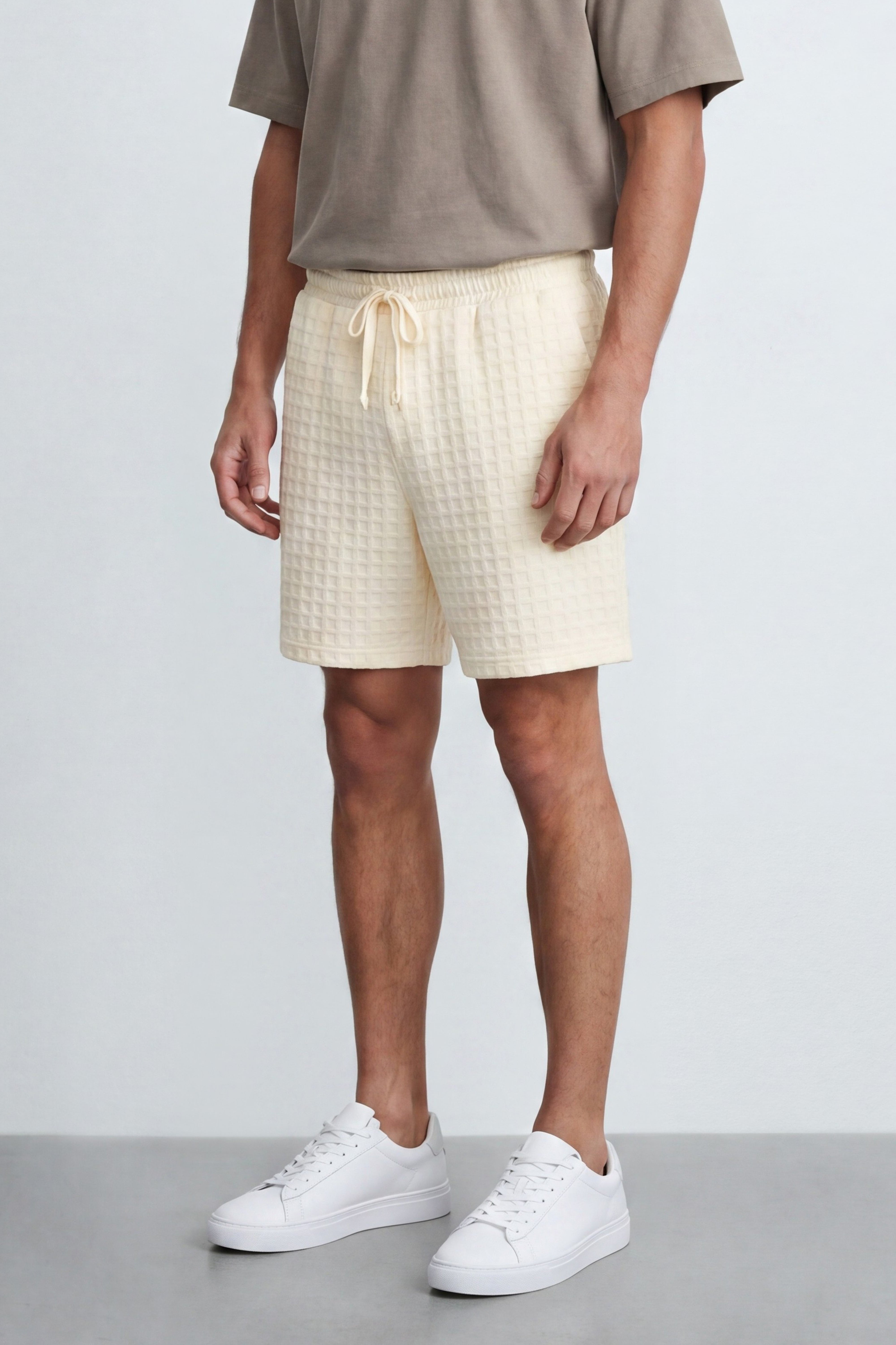 Waffle Cotton Bermuda