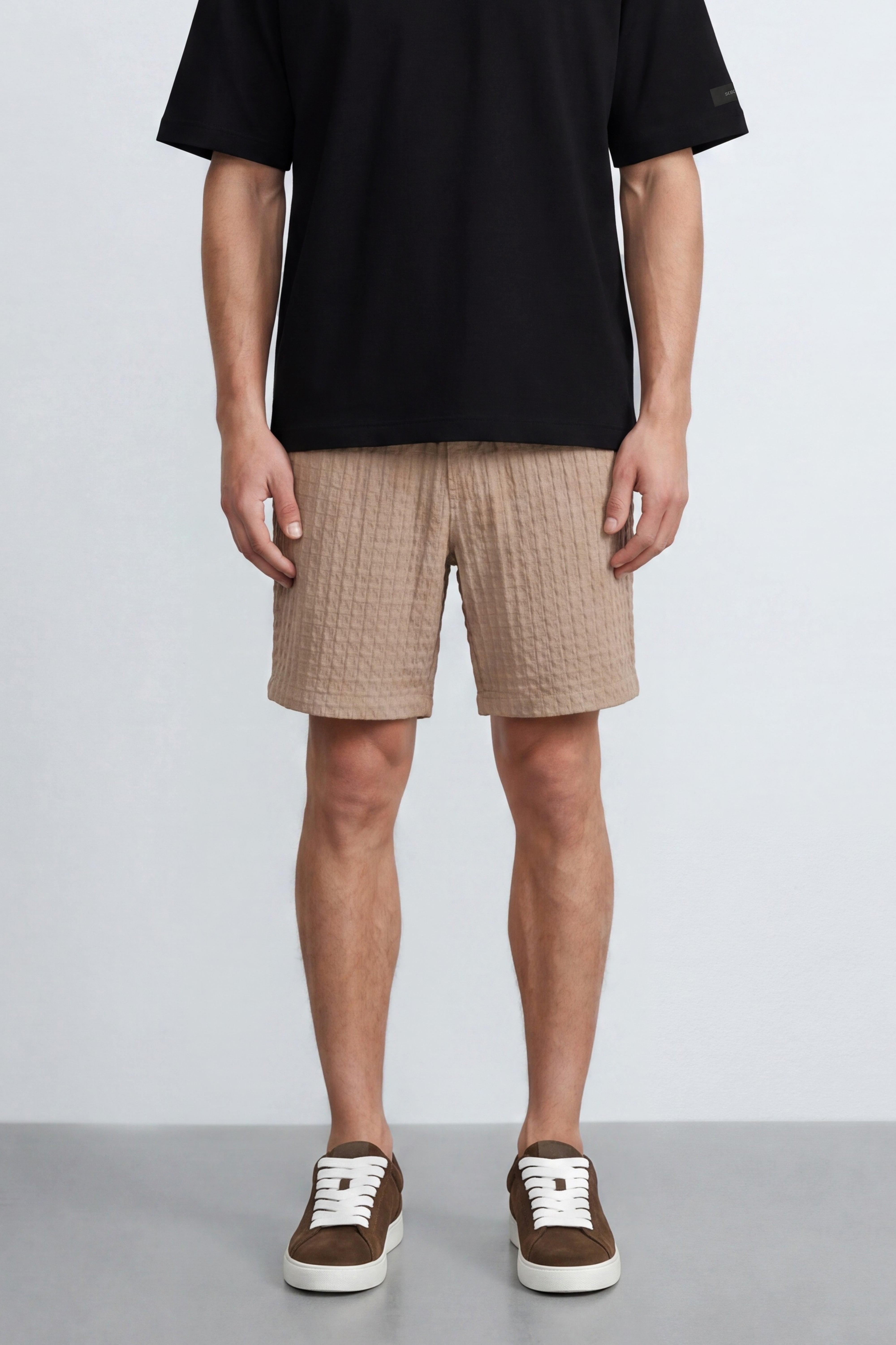 Waffle Cotton Bermuda