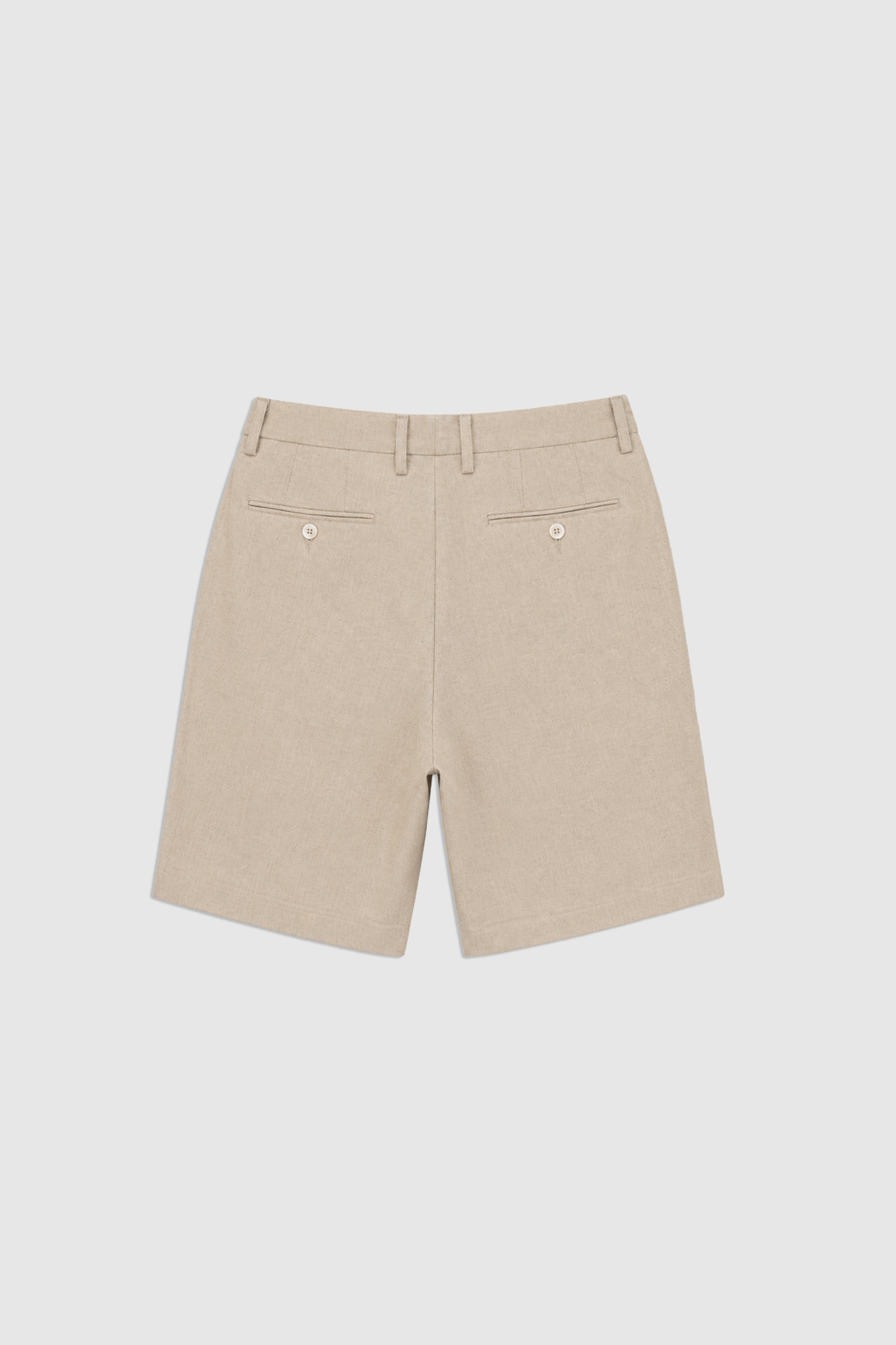 Slim Fit Linen Blend Bermuda