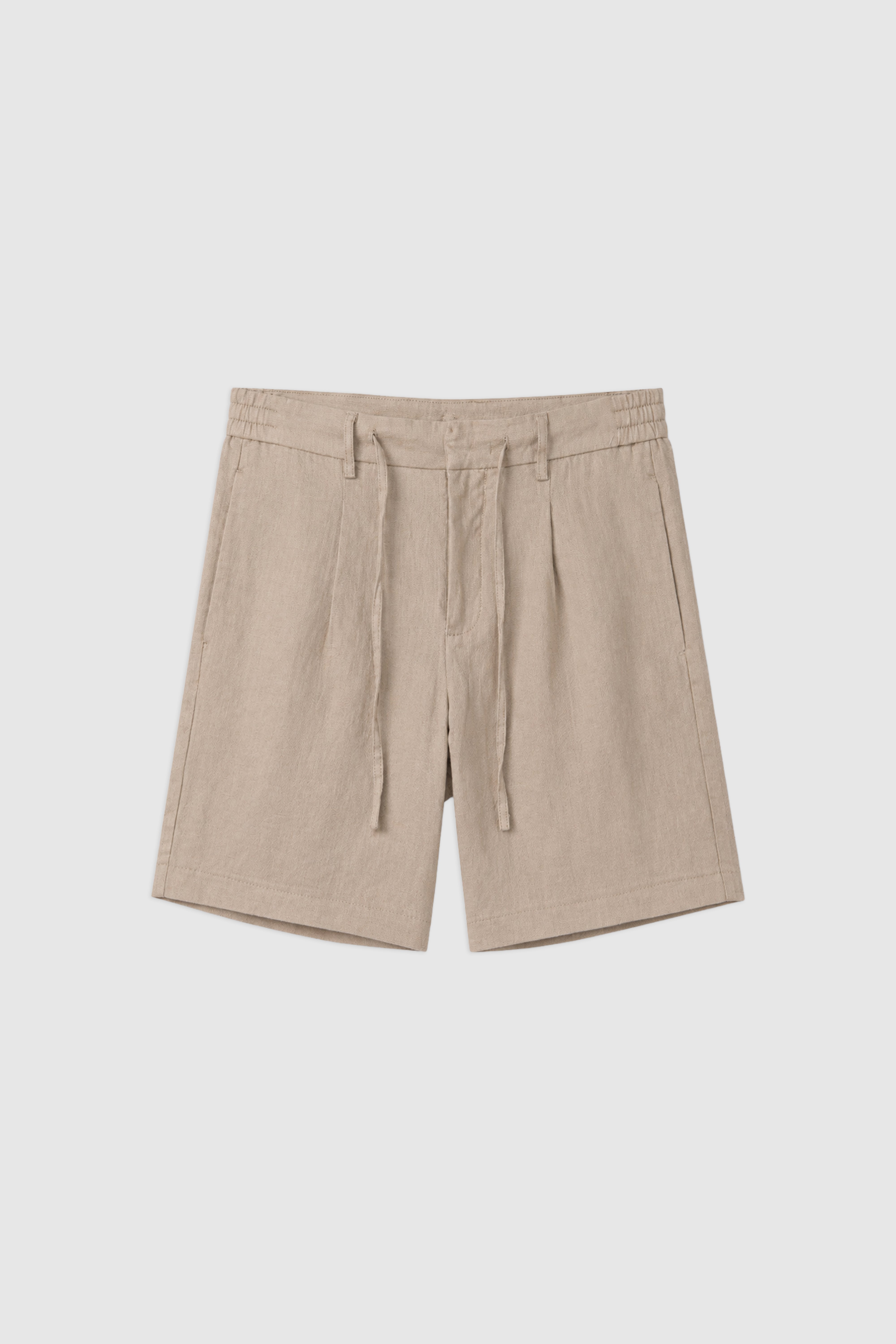 Slim Fit Linen Bermuda
