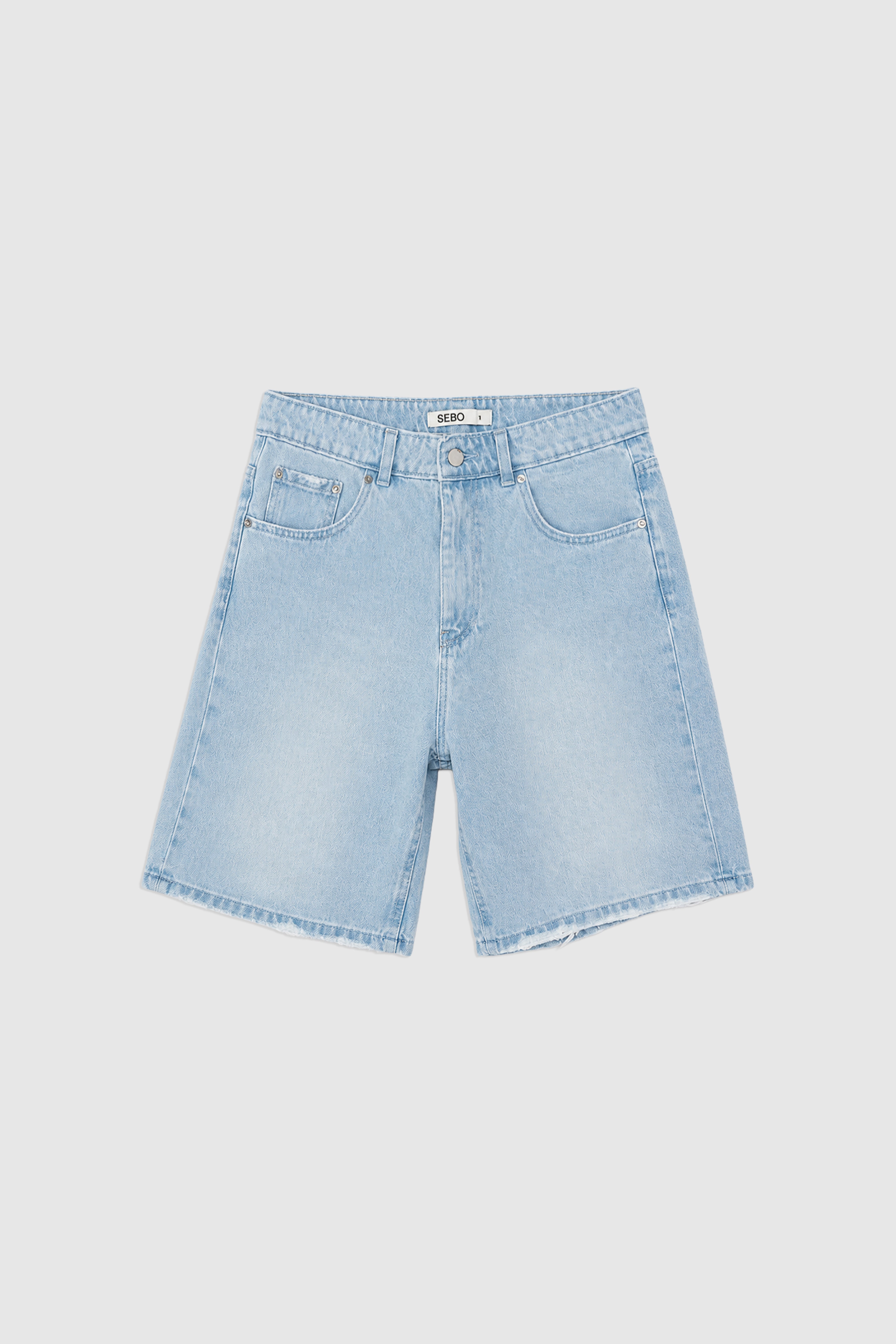 Denim Bermuda Shorts