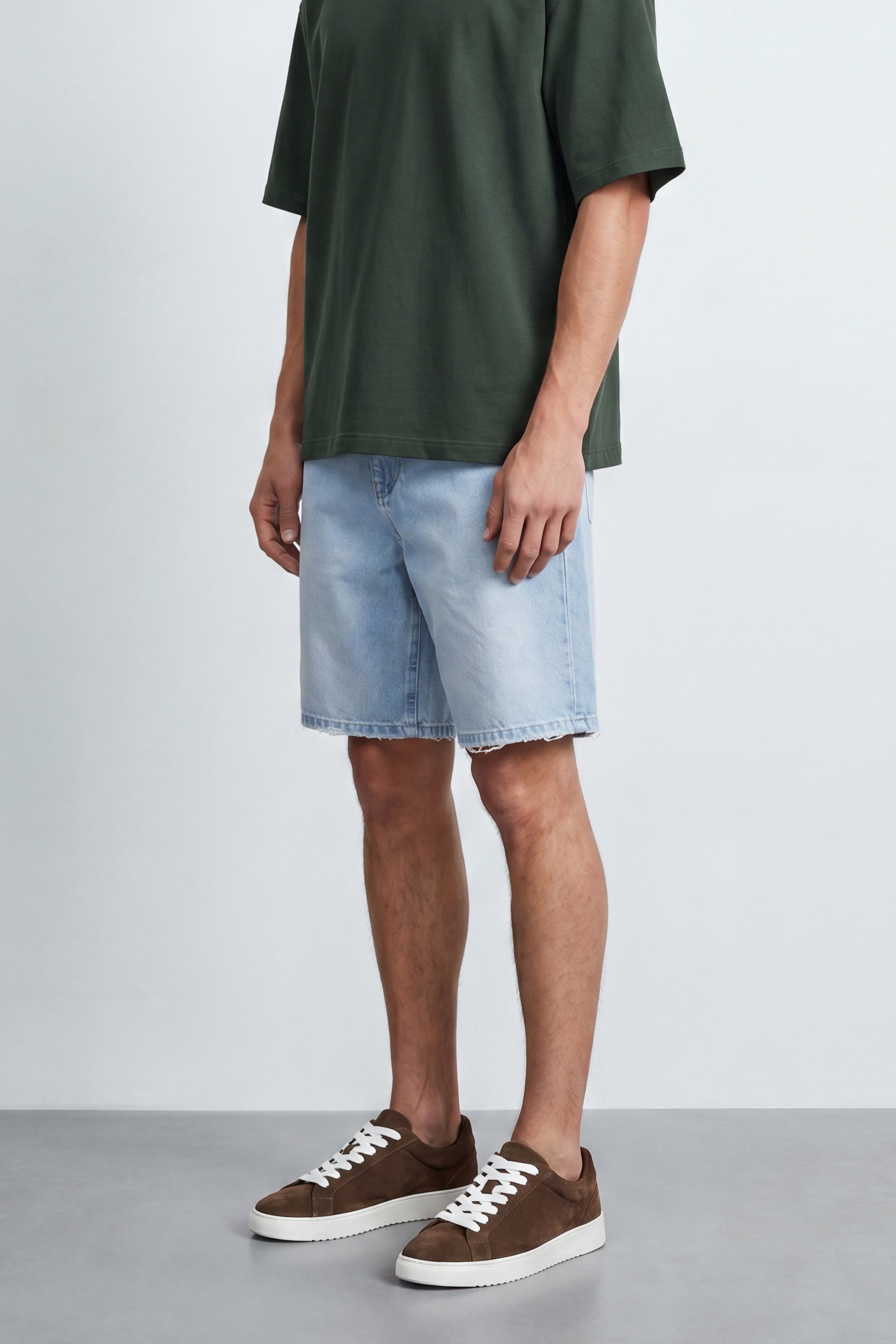 Denim Bermuda Shorts