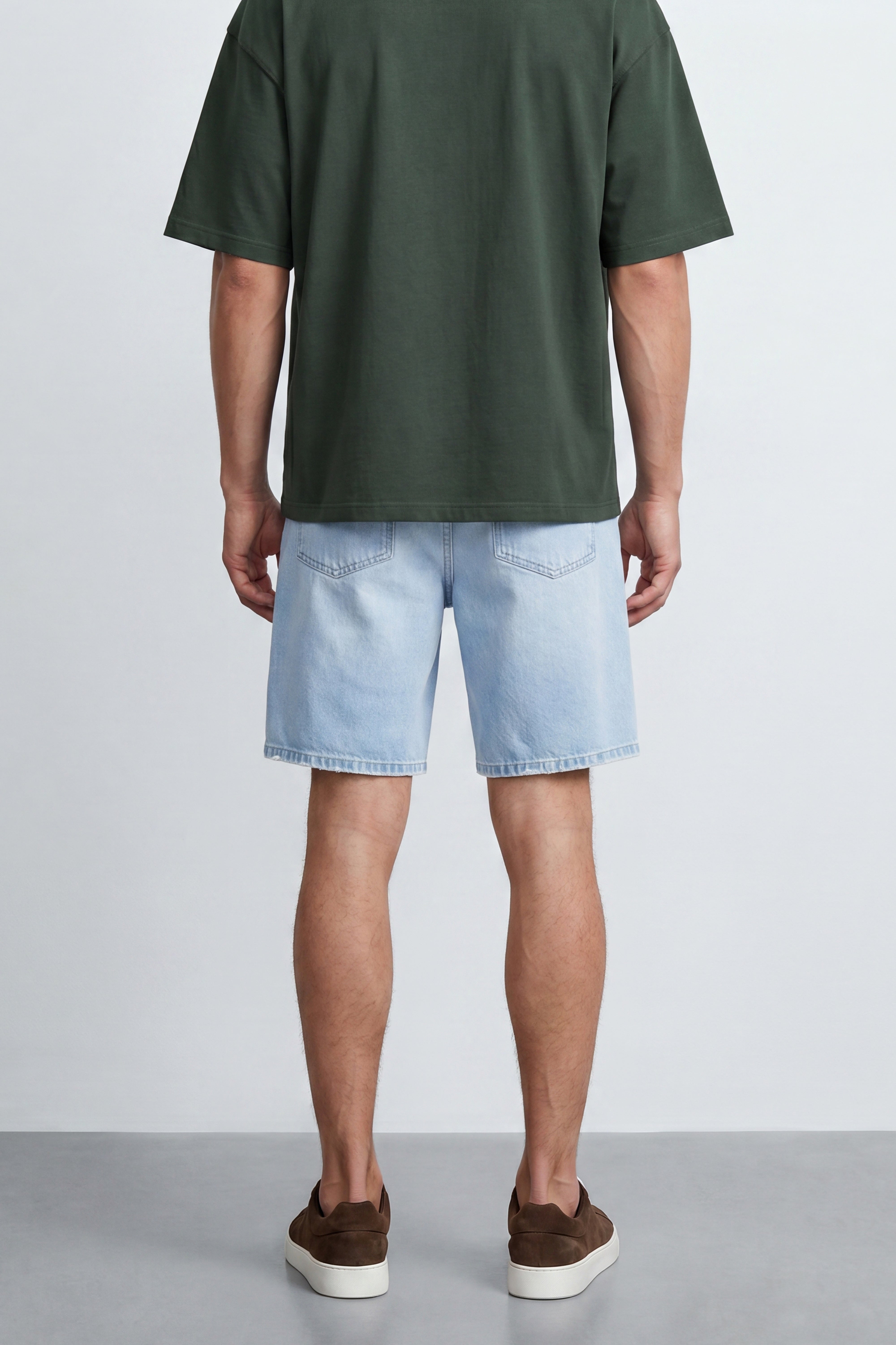 Denim Bermuda Shorts