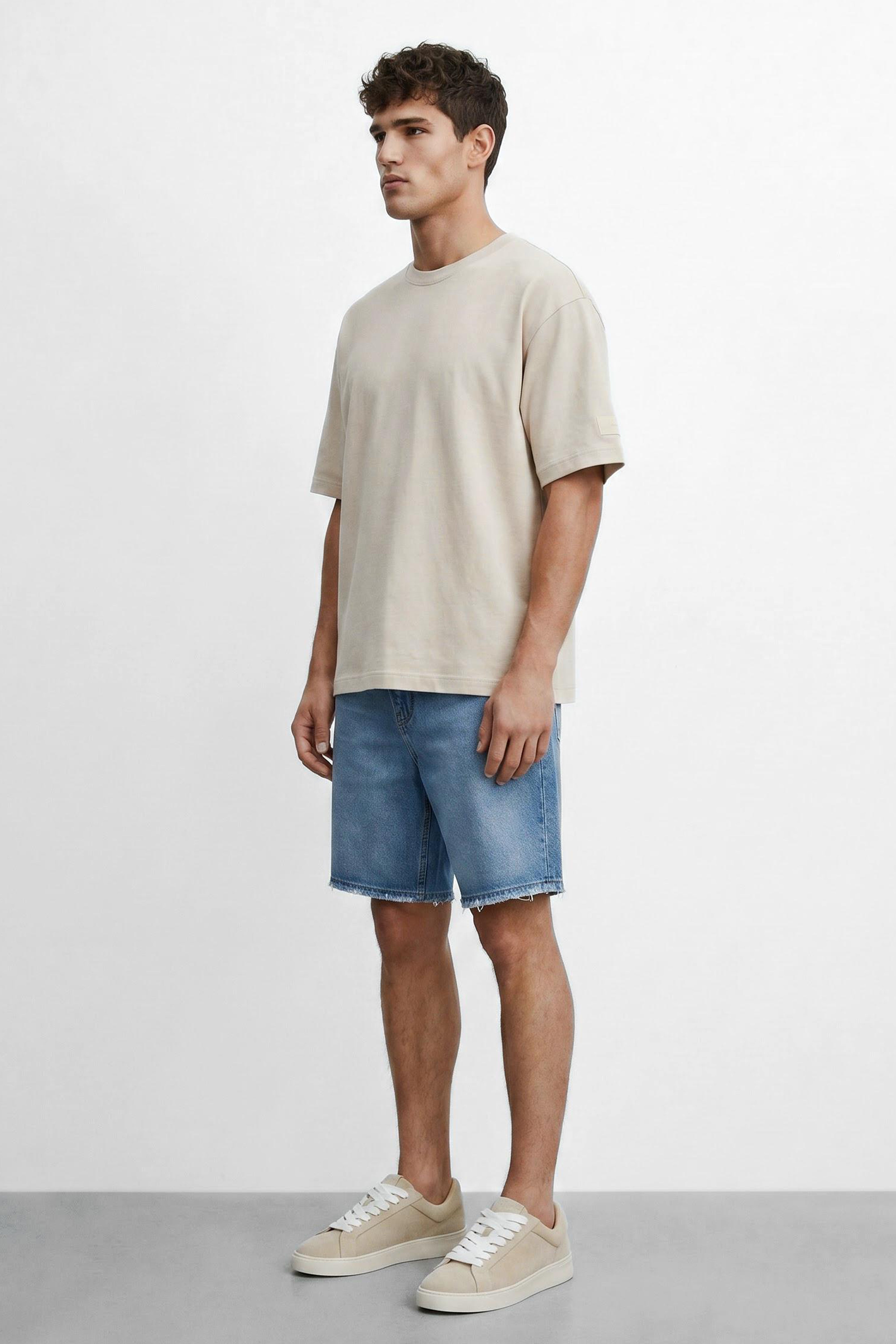 Denim Bermuda Shorts