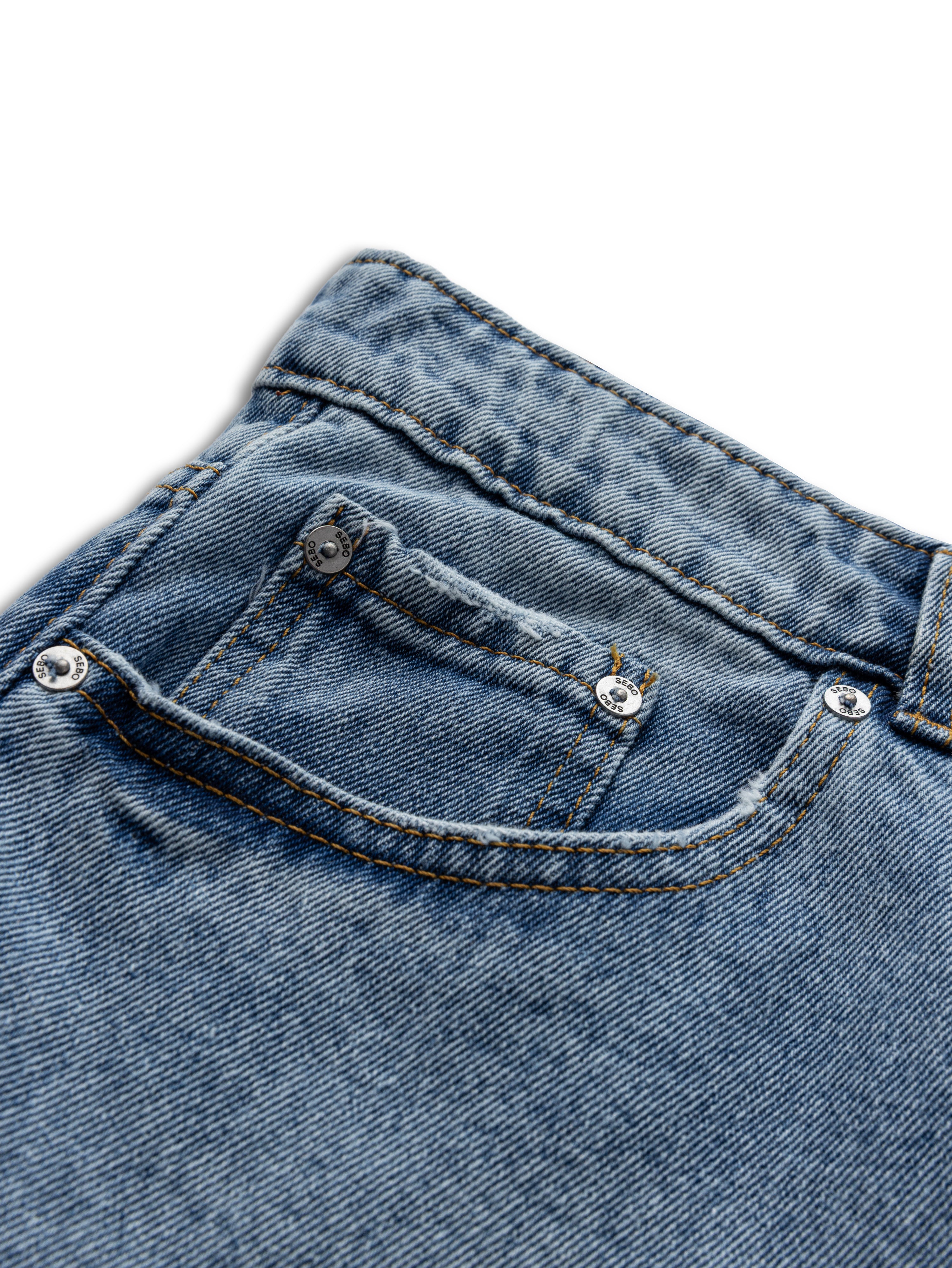 Denim Bermuda Shorts