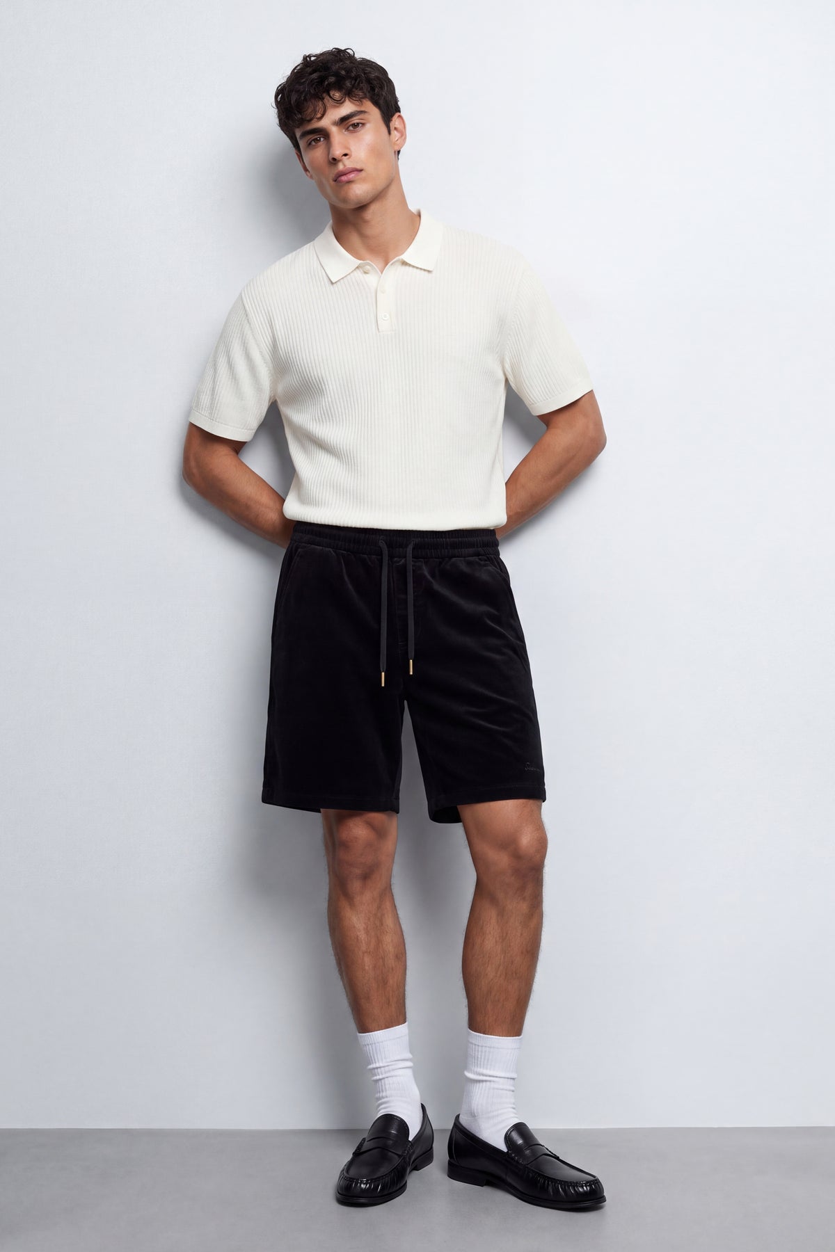 Oversized Corduroy Bermuda Shorts
