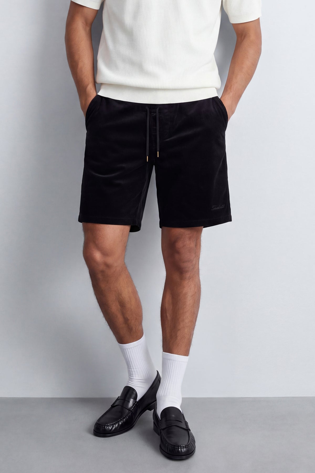 Oversized Corduroy Bermuda Shorts
