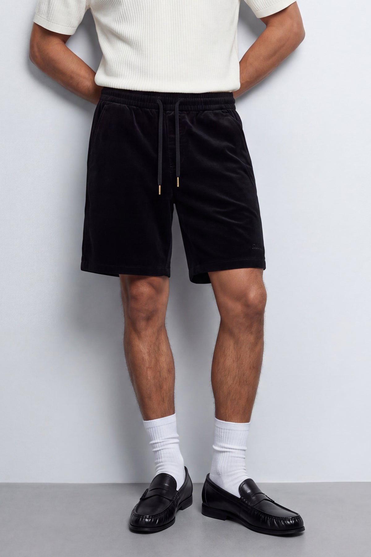 Oversized Corduroy Bermuda Shorts