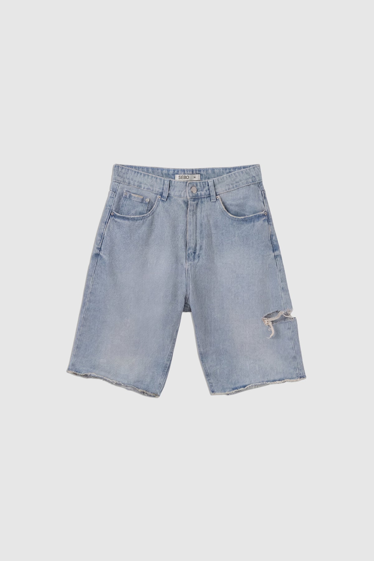 Cotton Denim Bermuda