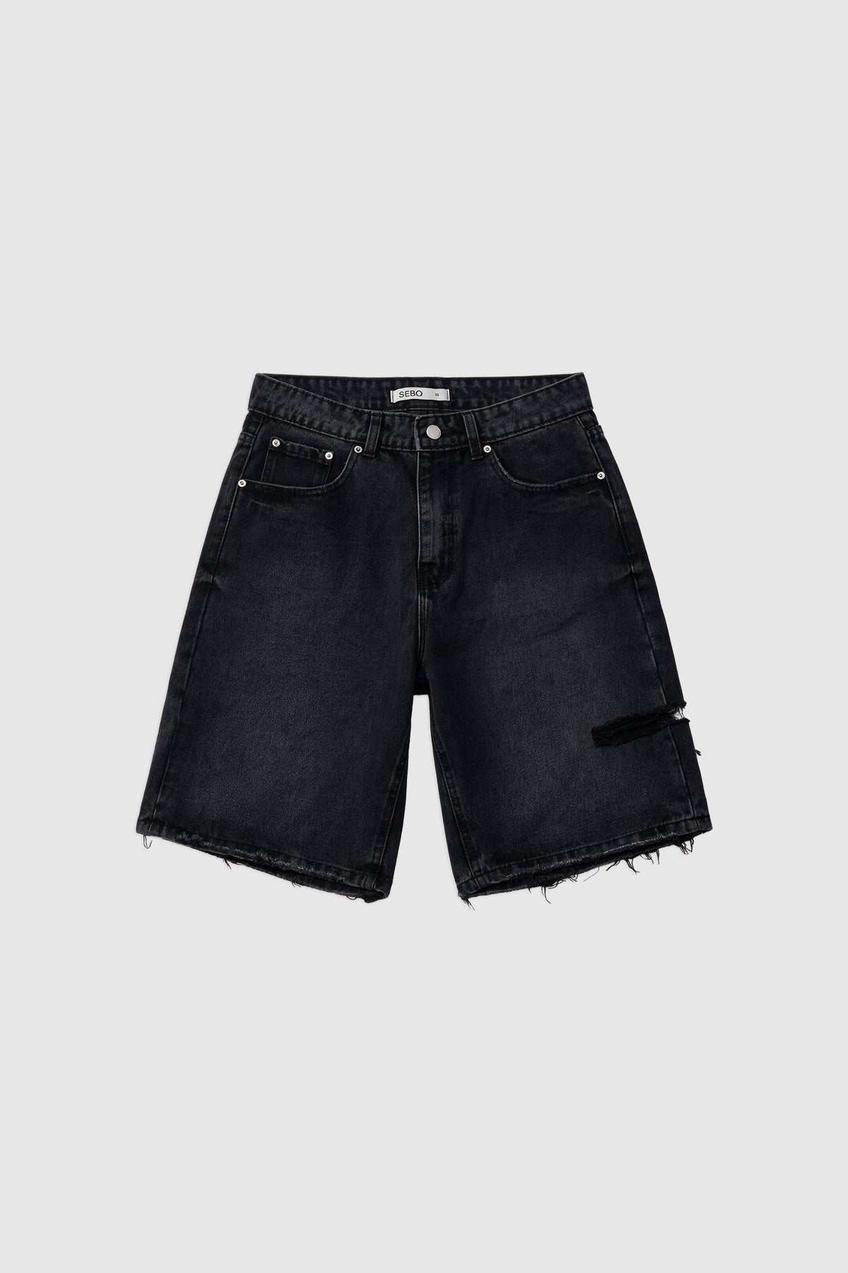 Cotton Denim Bermuda
