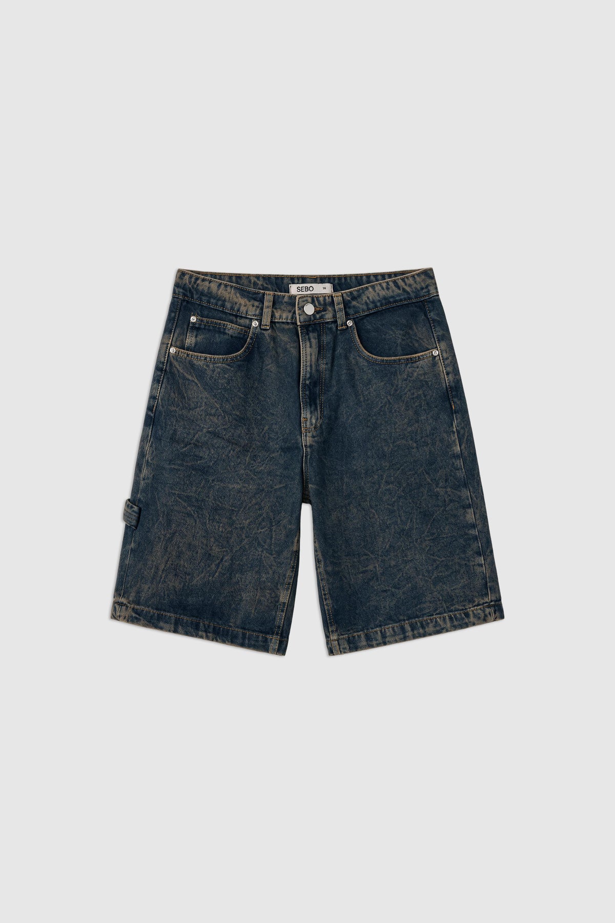 Baggy Fit Denim Bermuda