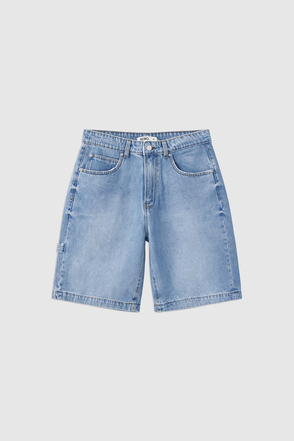 Baggy Fit Denim Bermuda