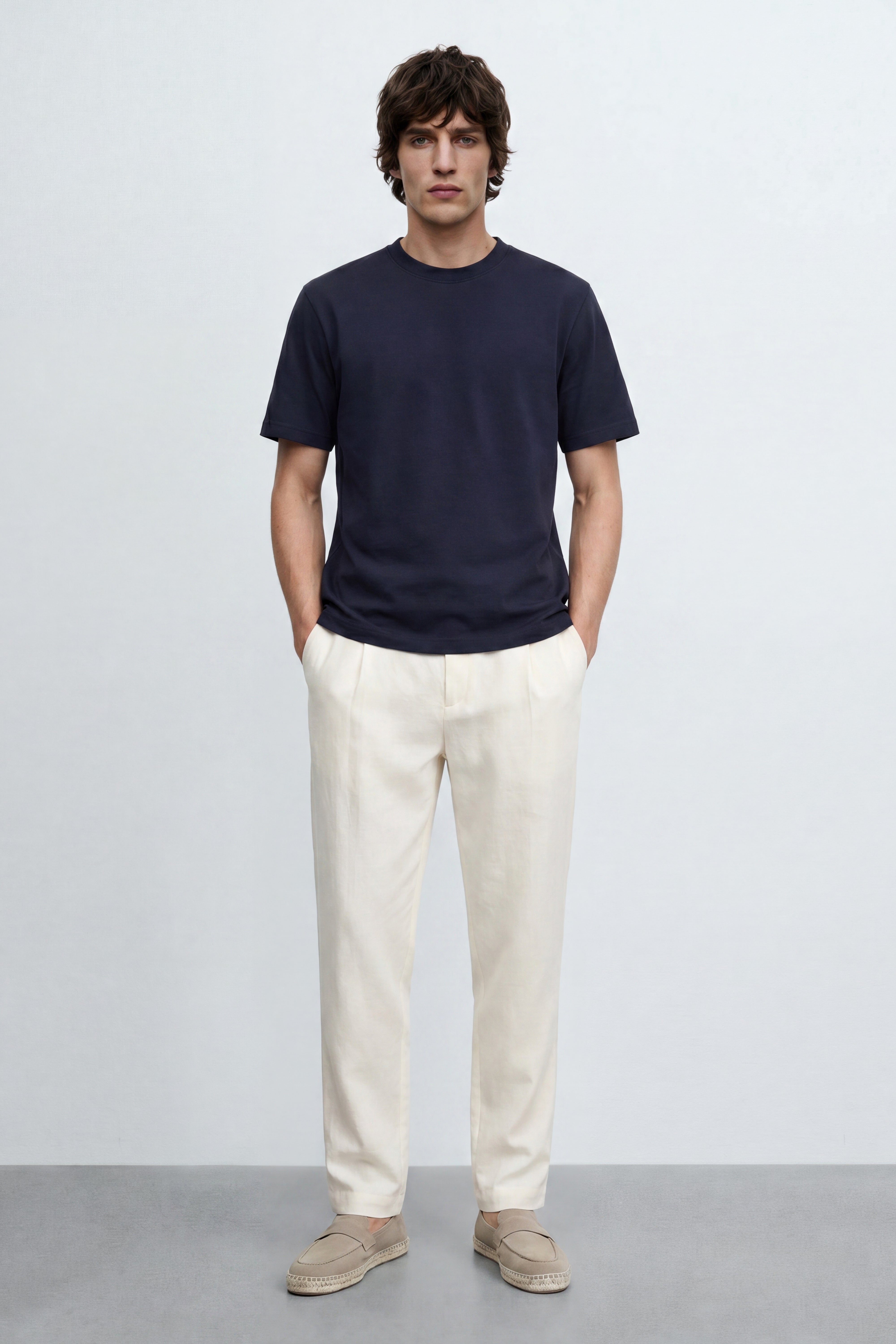 Mid Fit Cotton Blend Tee
