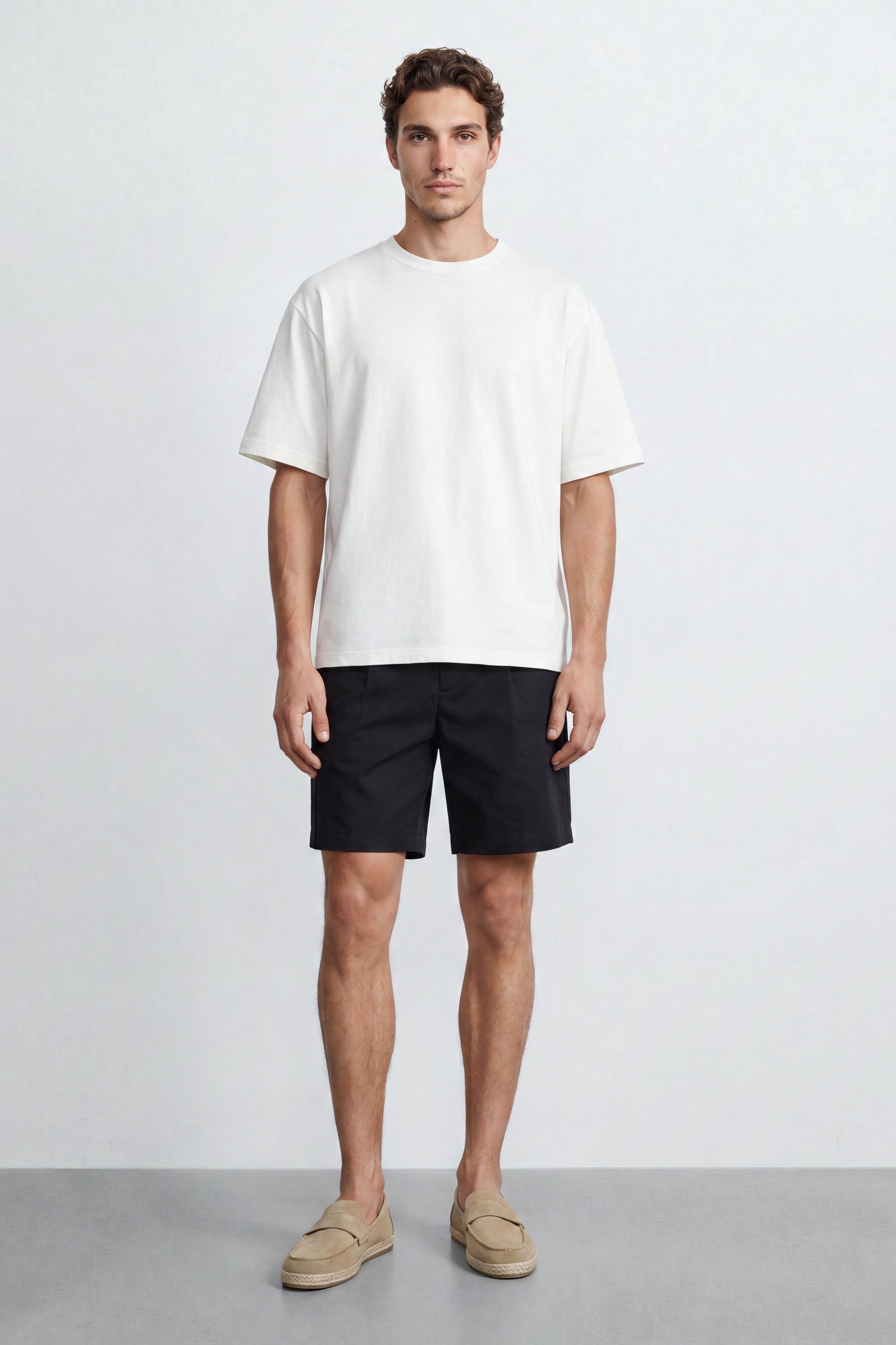 Mid Fit Cotton Blend Tee