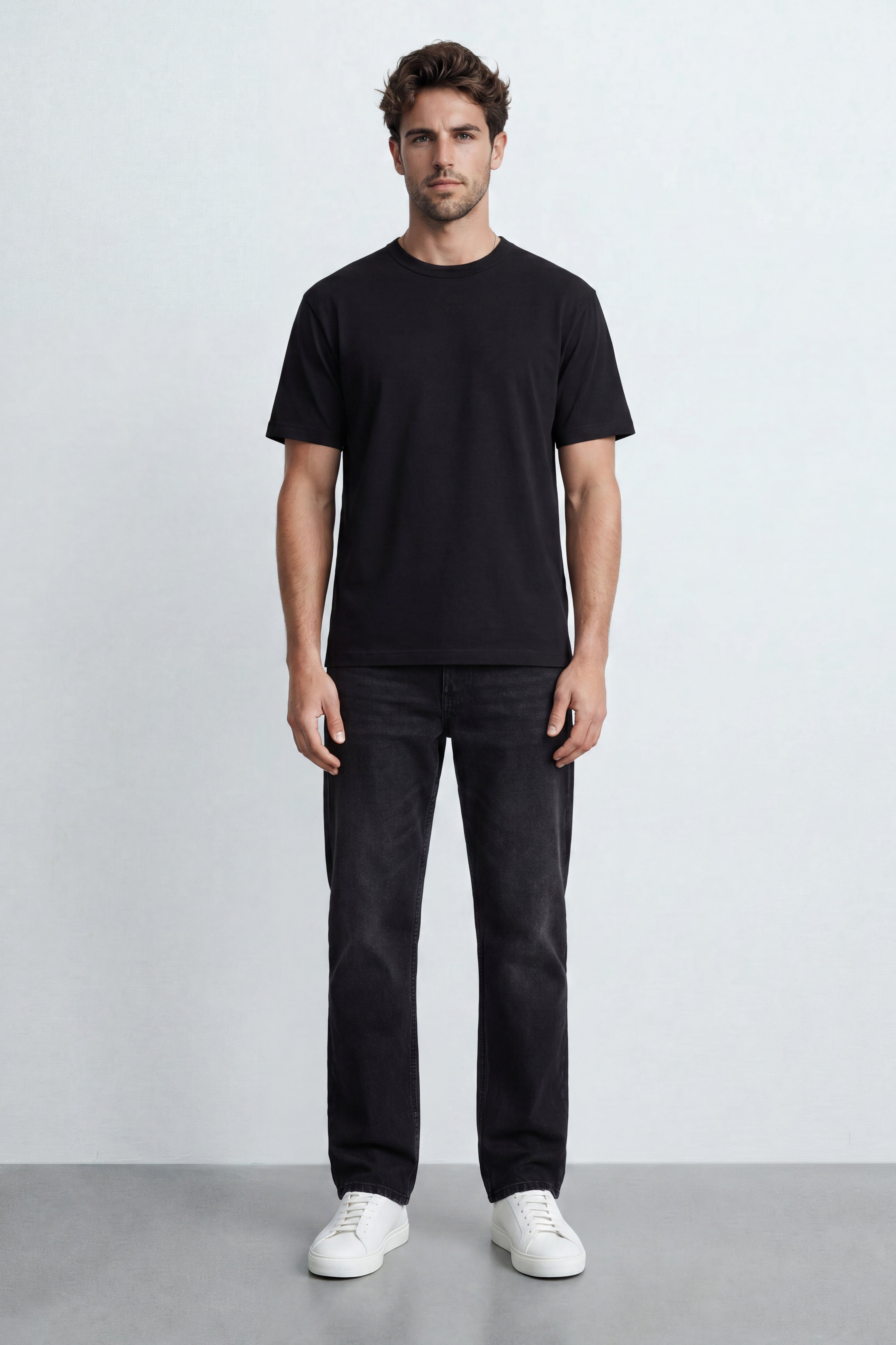 Mid Fit Cotton Blend Tee