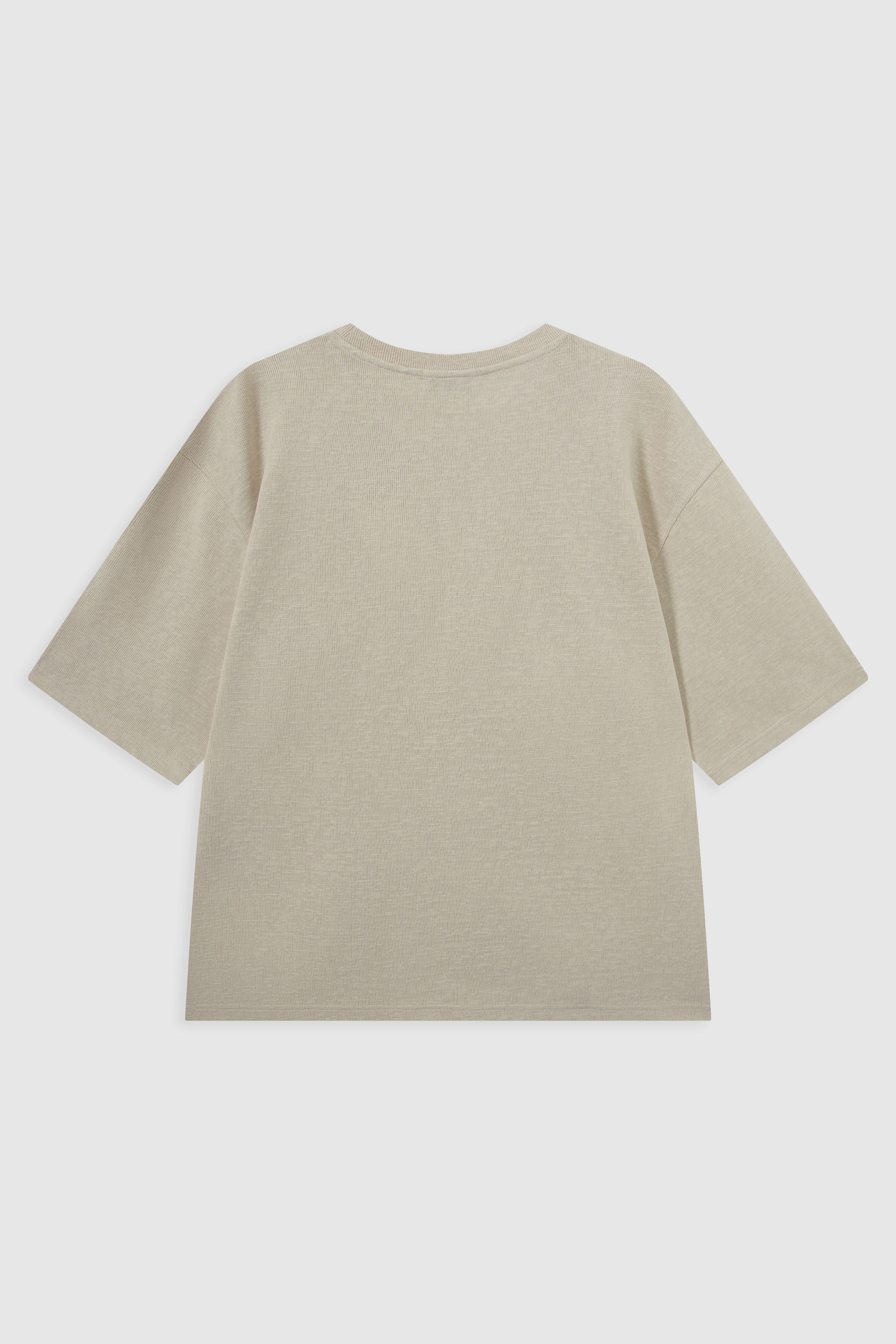 Oversized Cotton Blend T-Shirt