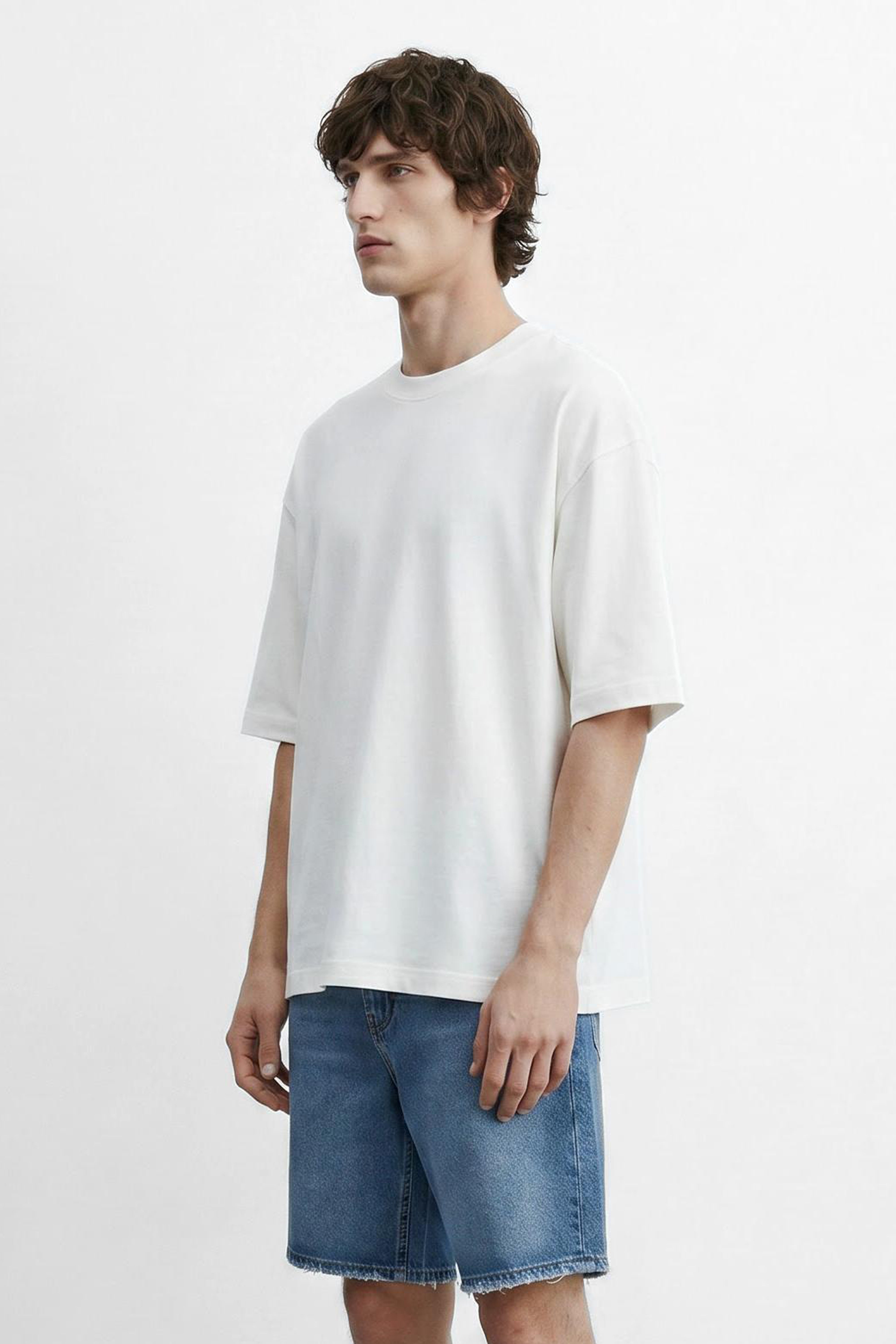 Oversized Plain Cotton T-Shirt