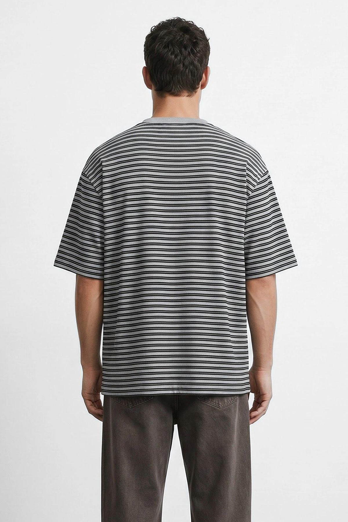 Oversized Cotton Striped Tee