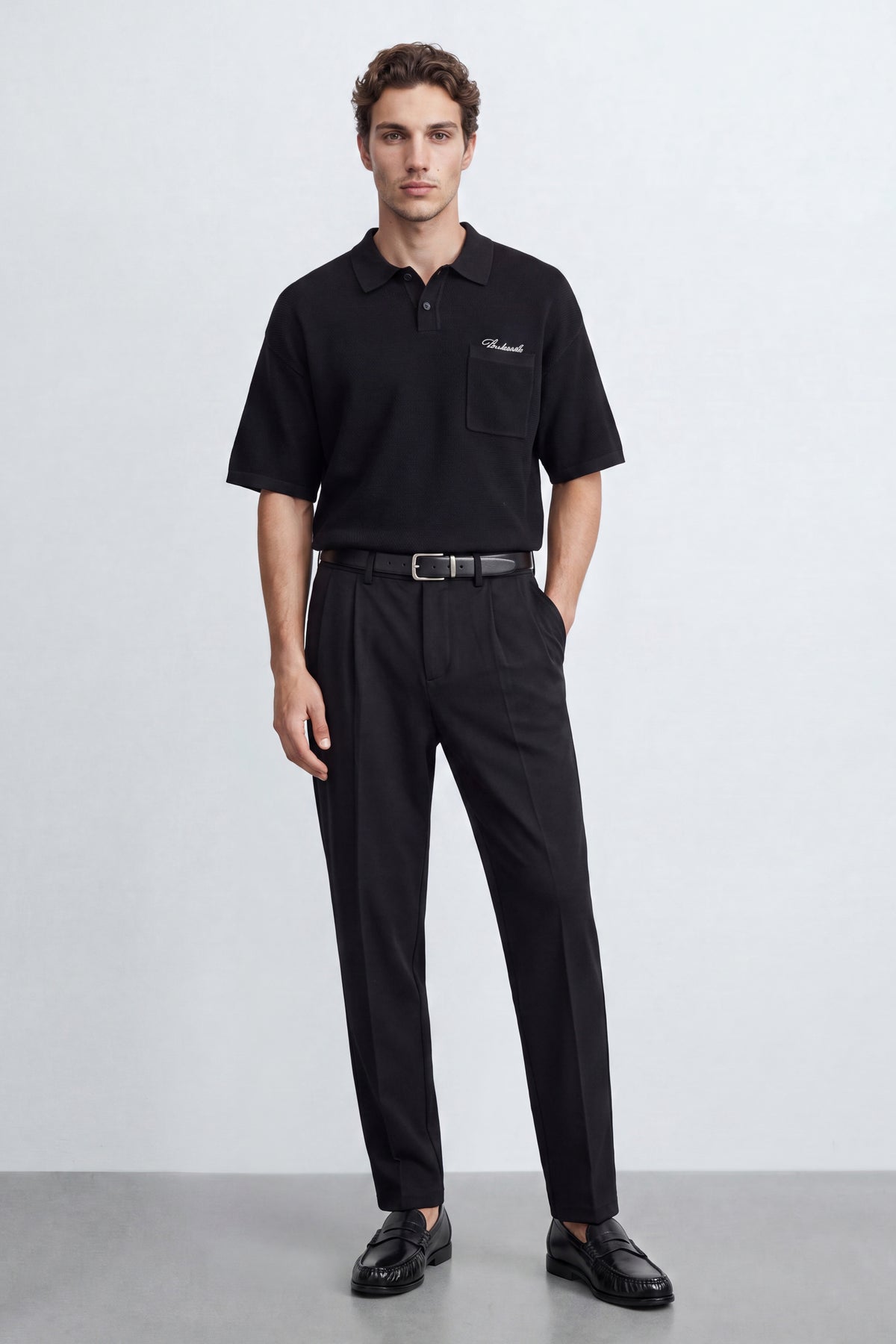 Oversized Knitted Polo