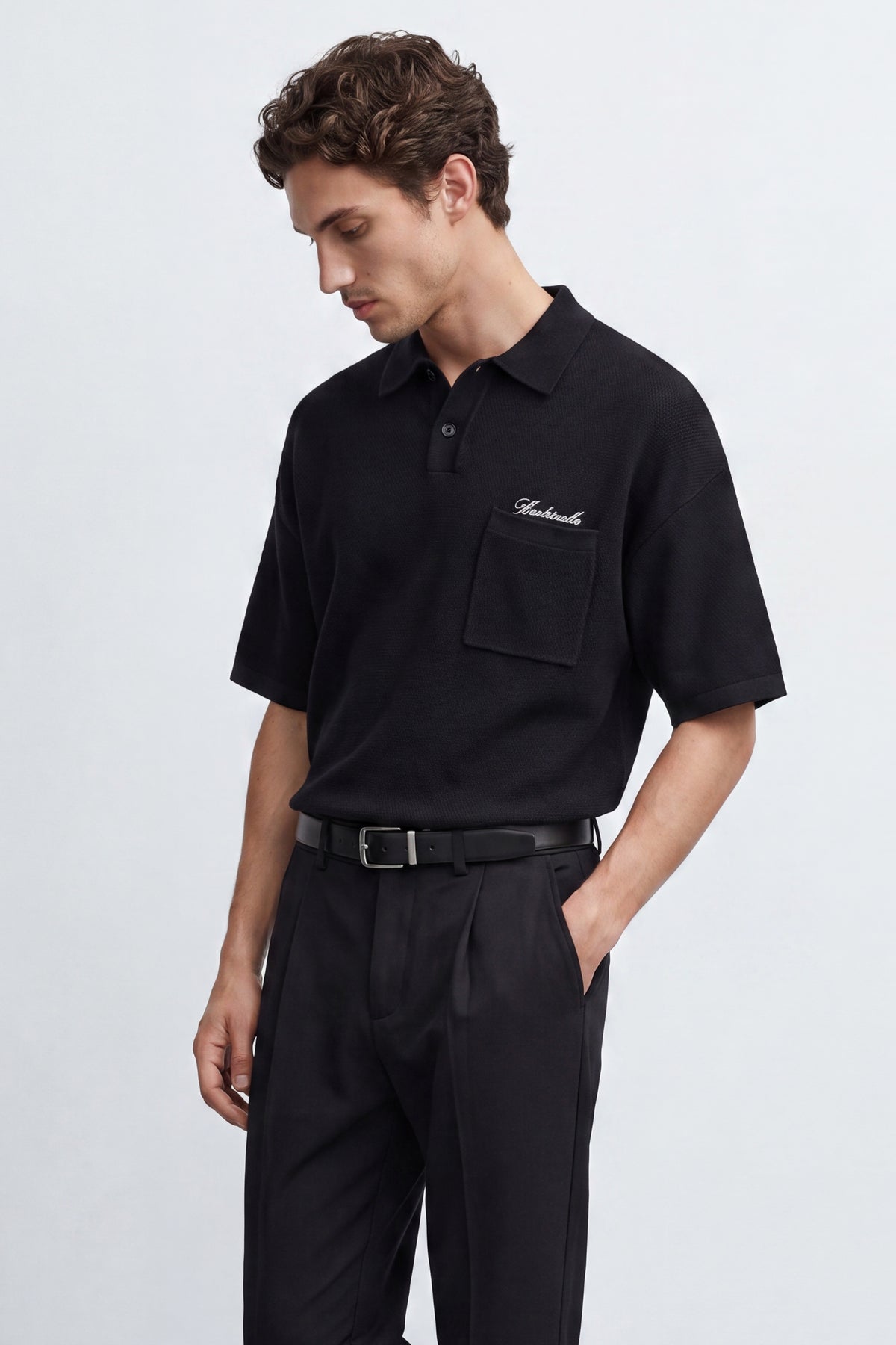 Oversized Knitted Polo