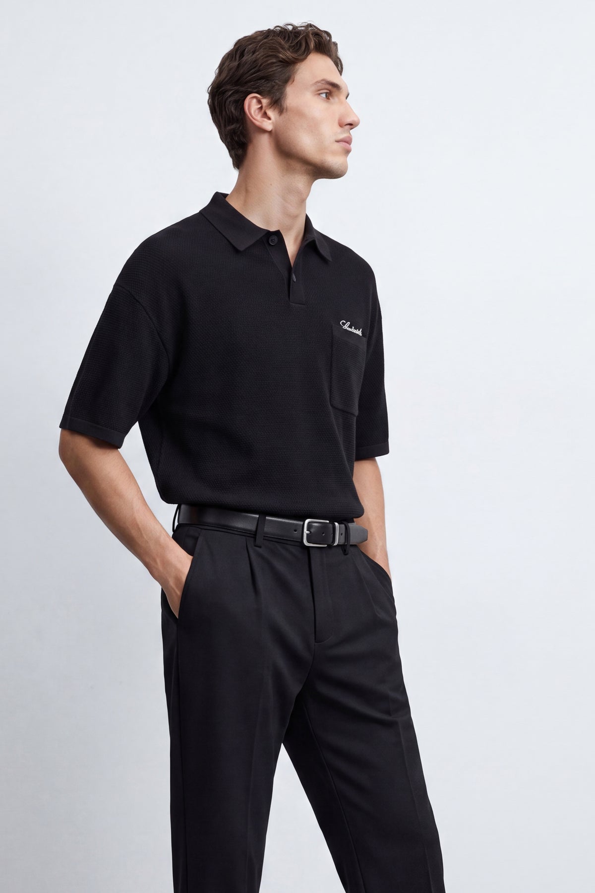 Oversized Knitted Polo