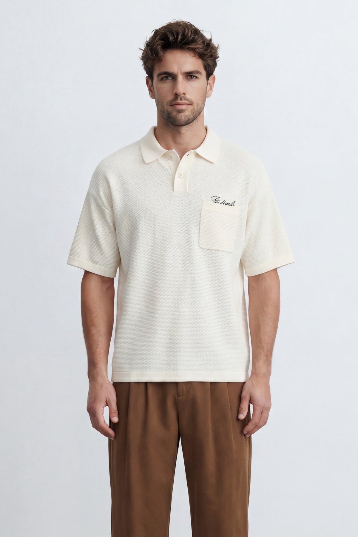Oversized Knitted Polo