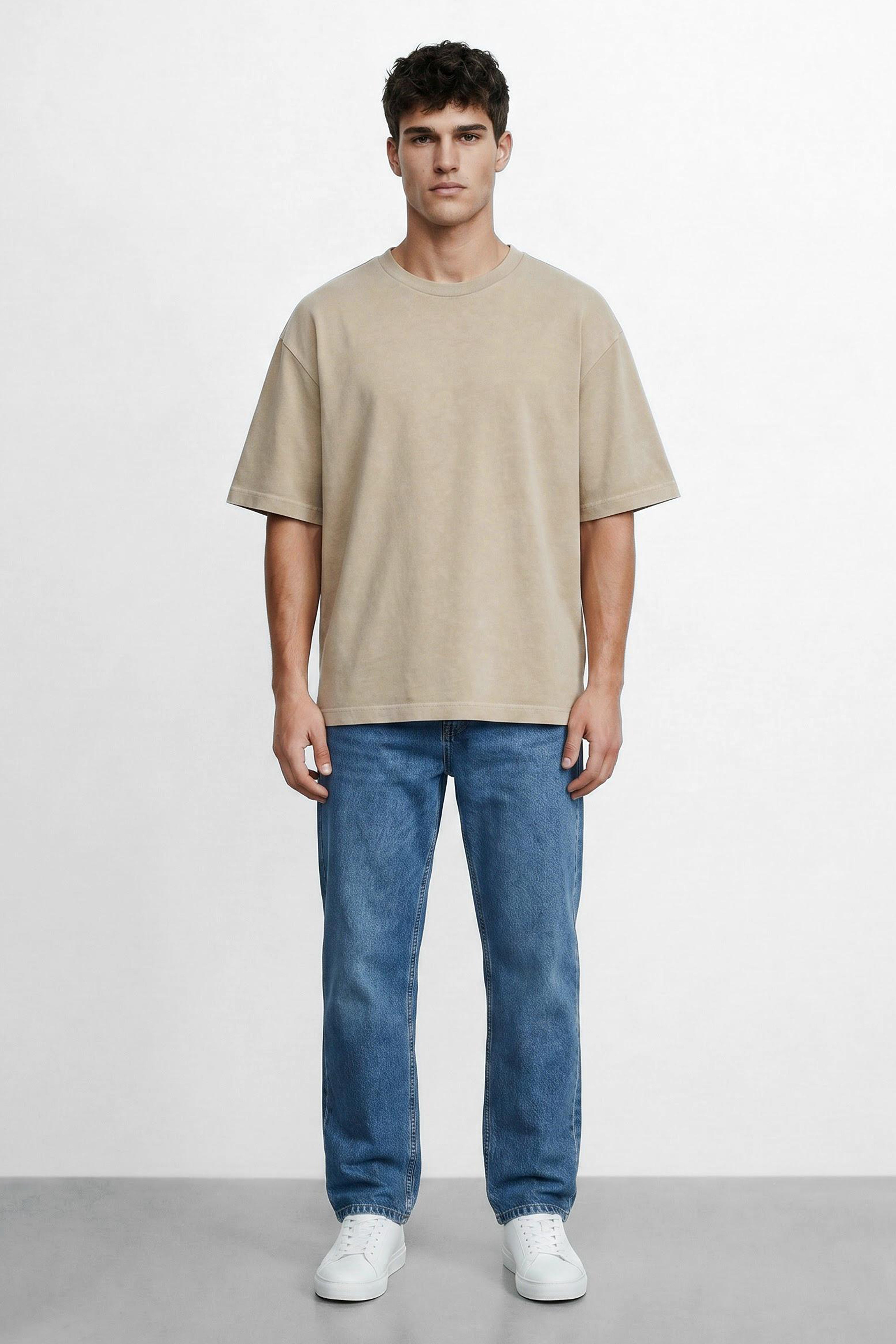 Oversized Linen Blend T-Shirt