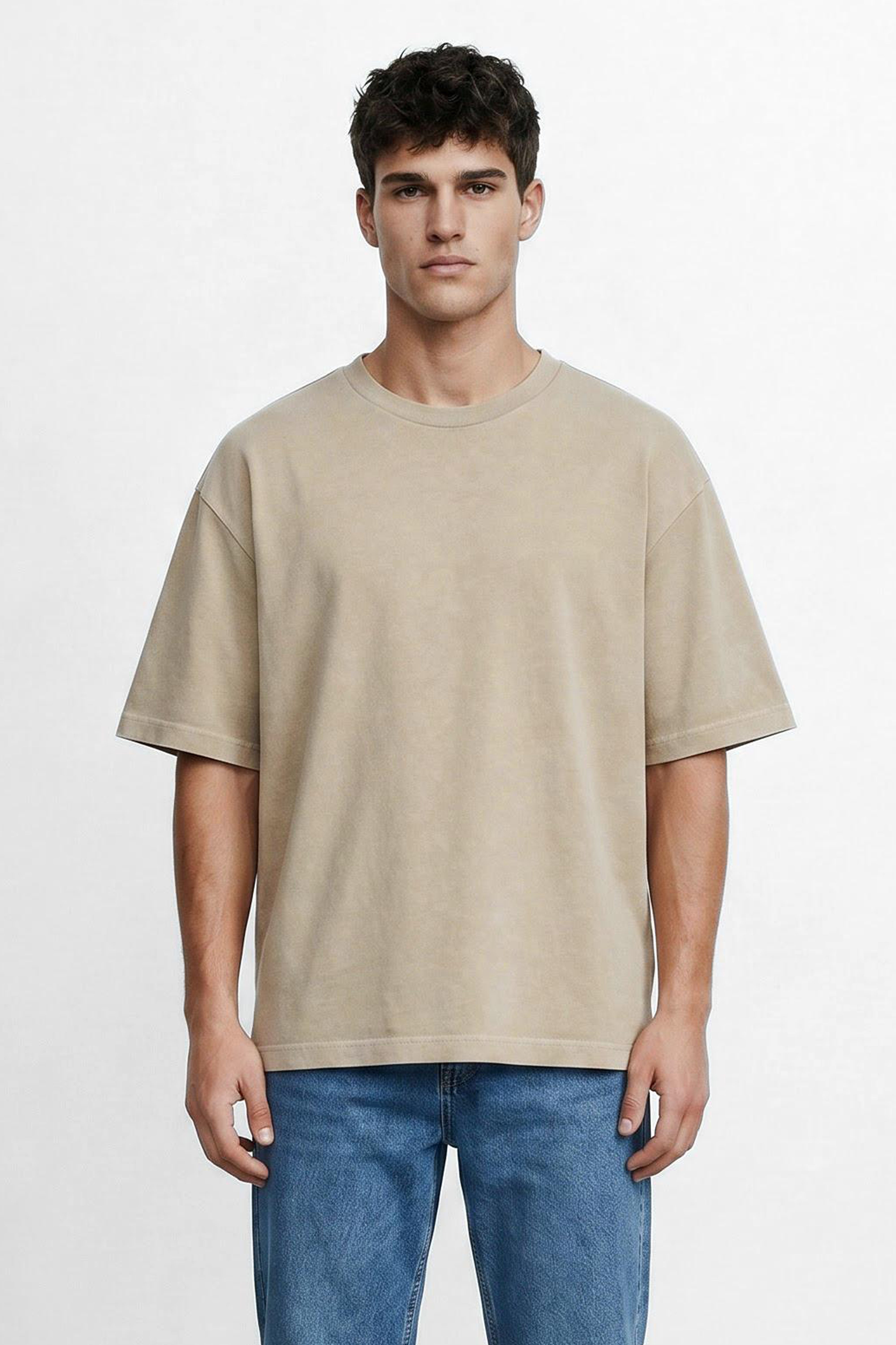 Oversized Linen Blend T-Shirt