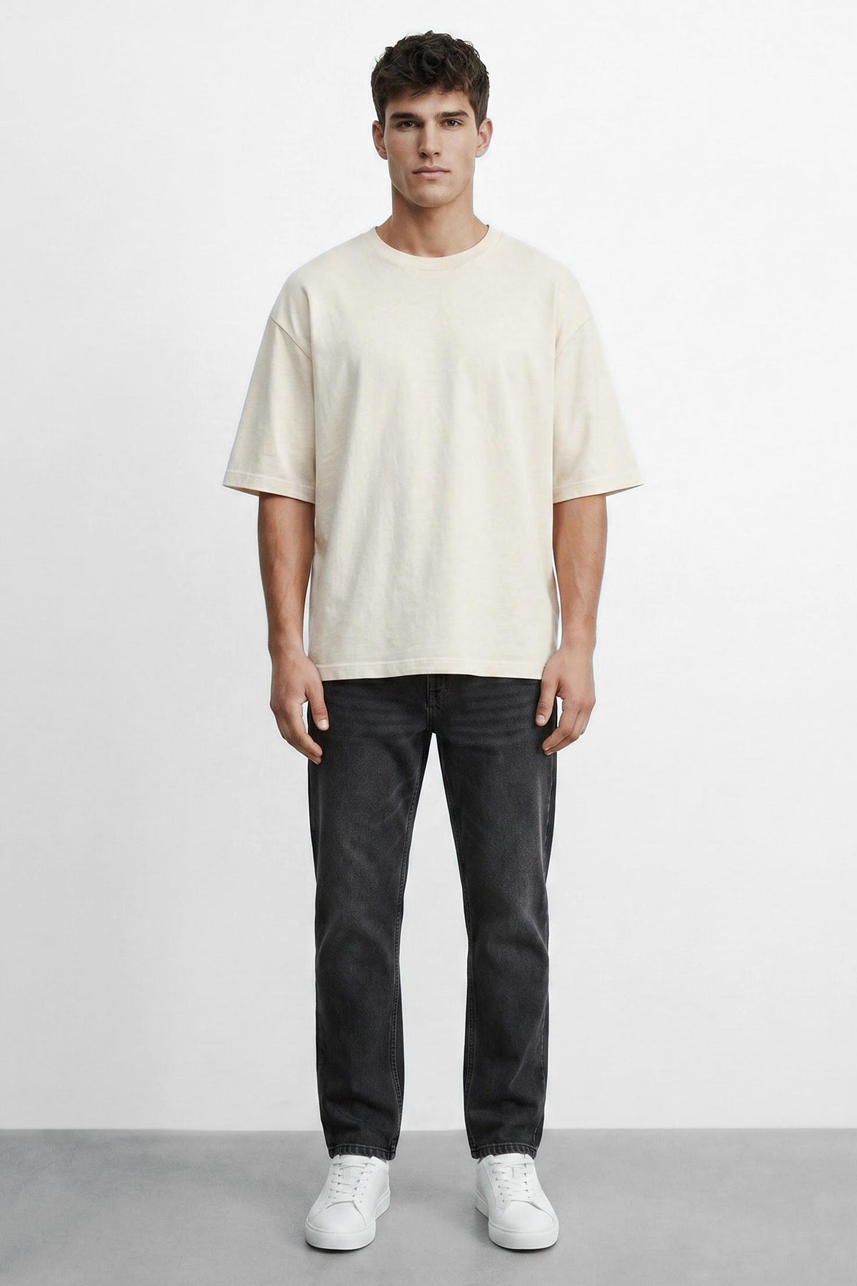 Oversized Linen Blend Tee