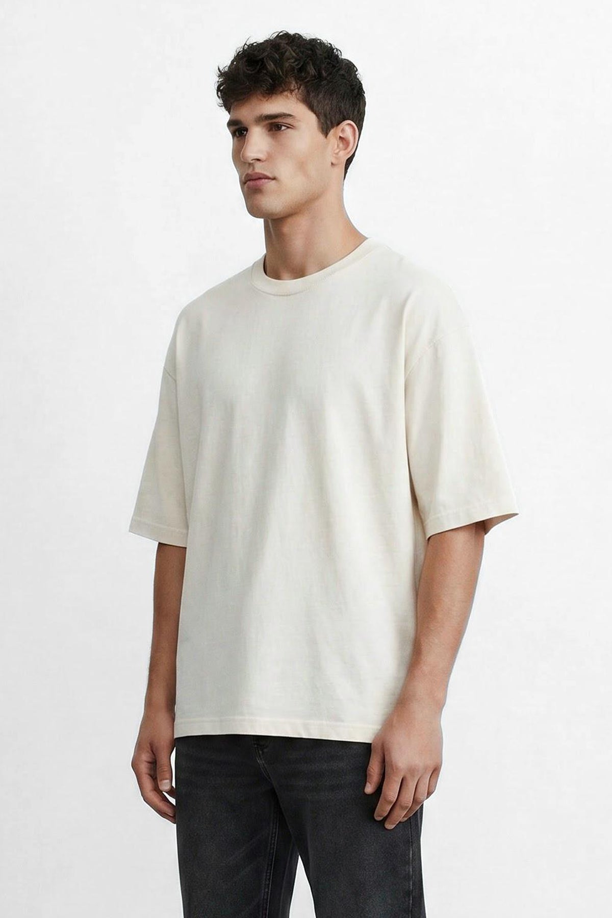 Oversized Linen Blend Tee