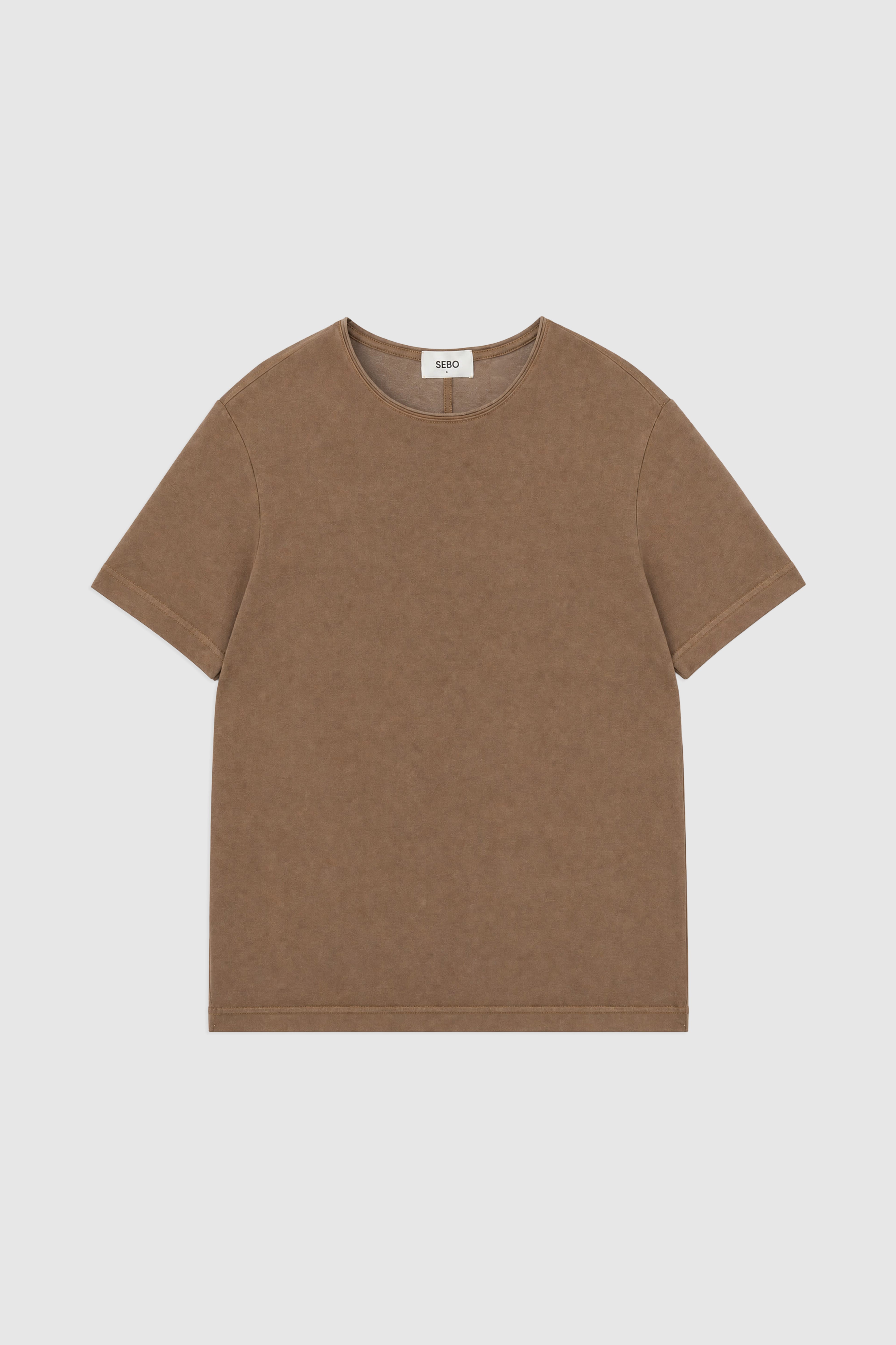Mid Fit Linen Blend T-Shirt