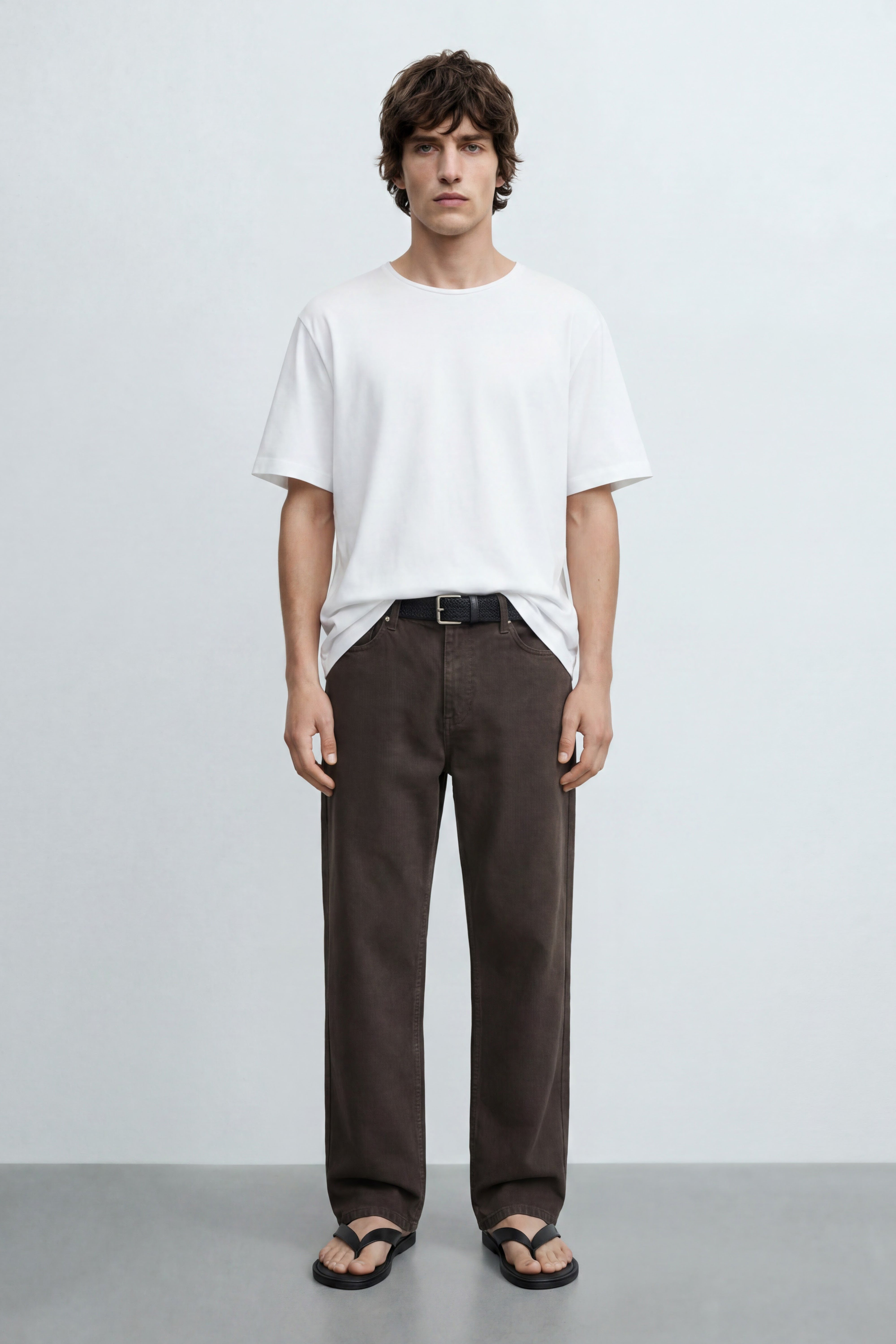 Mid Fit Linen Blend Tee