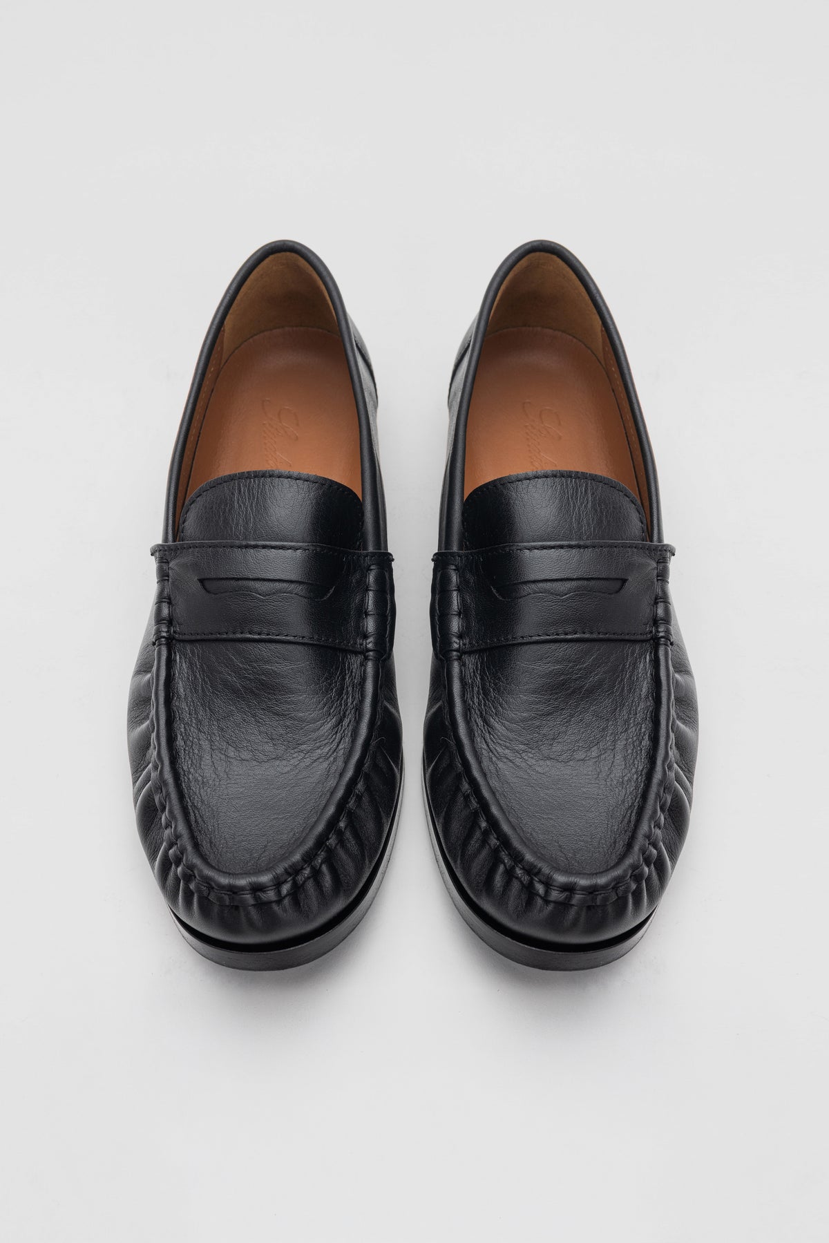Classic Black Leather Loafers